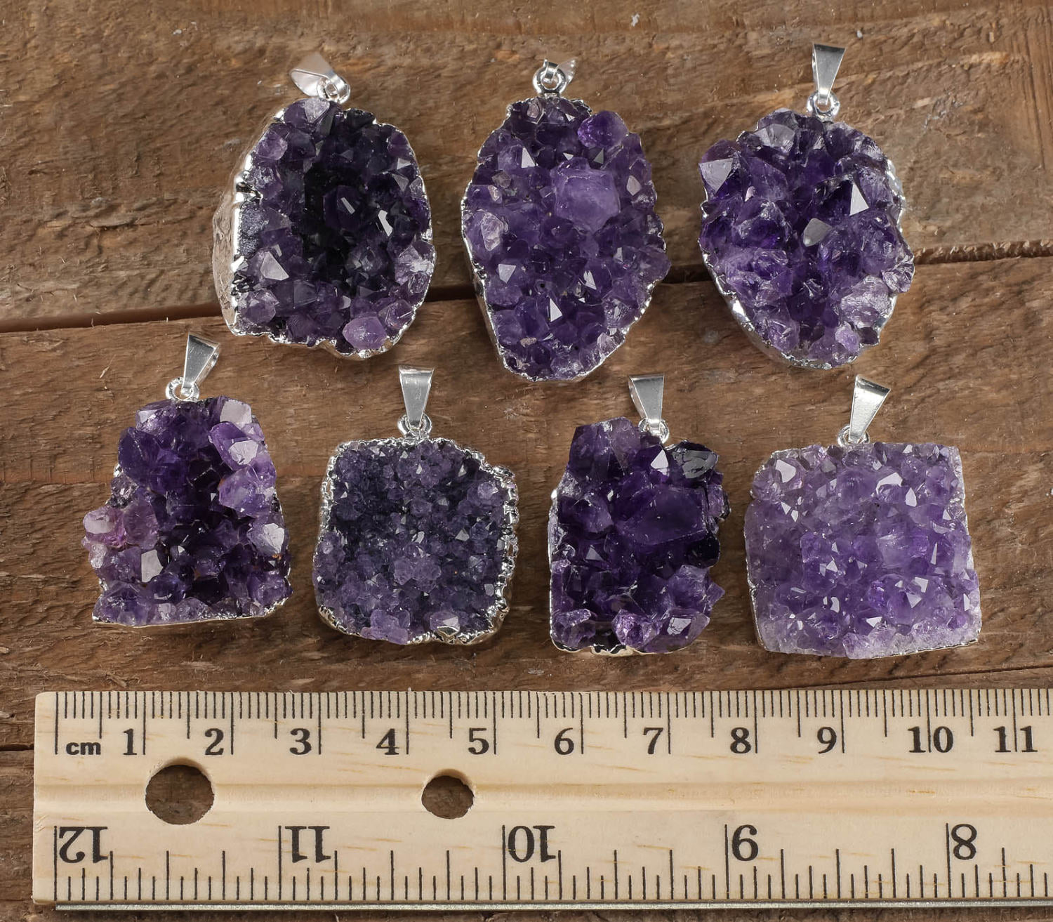 Natural Raw AMETHYST Druzy Crystal Pendant Necklace - February Birthstone Gemstone Handmade Jewelry for Women, Healing Crystals & Stones Gift for Her (E0280) | Perfect for Meditation, Energy Healing & Spiritual Gifts