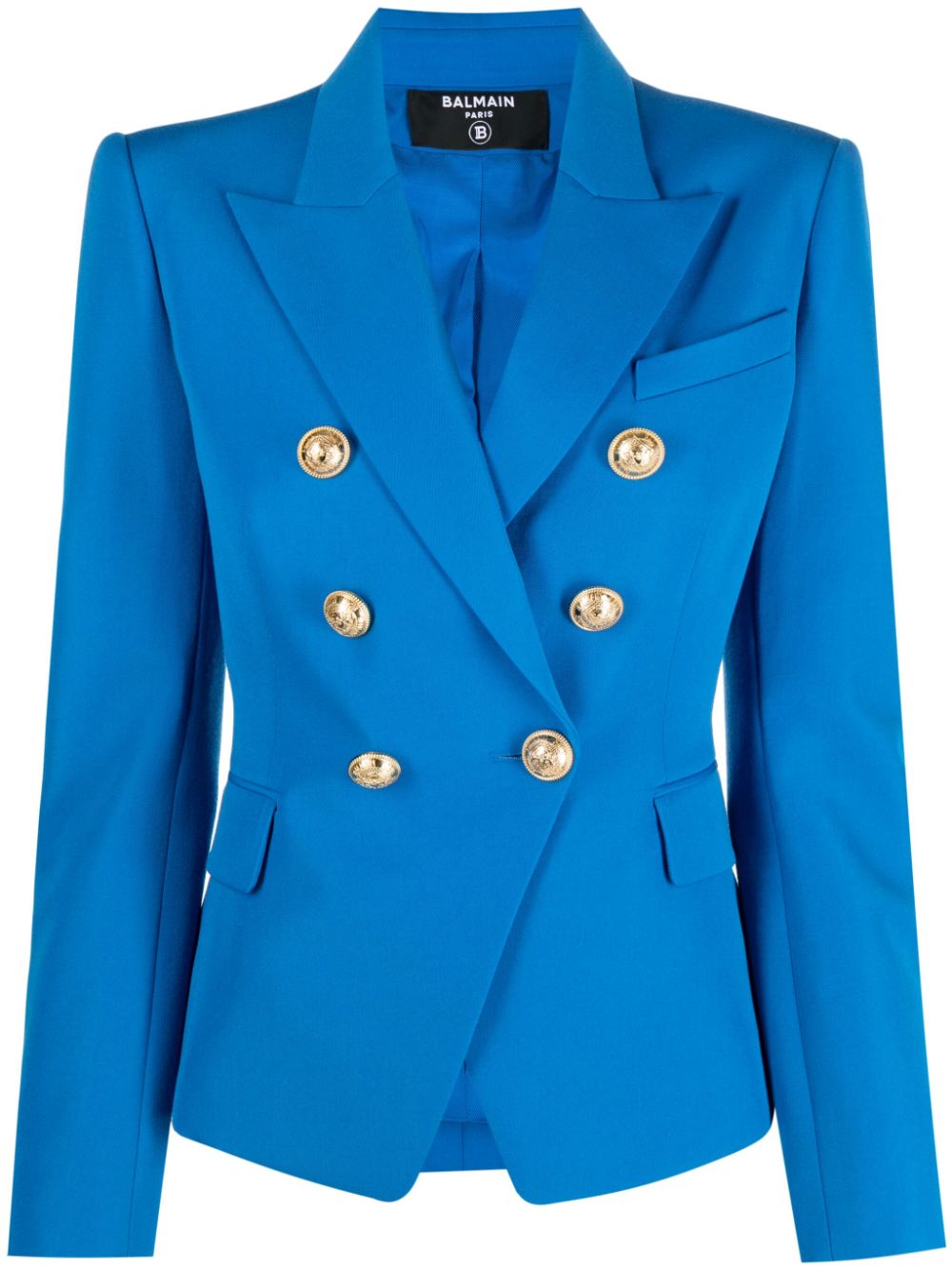 Balmain Blue Jacket for Men & Women | Luxury Designer Coat for Fall & Winter | Perfect for Parties, Dates & Formal Events
