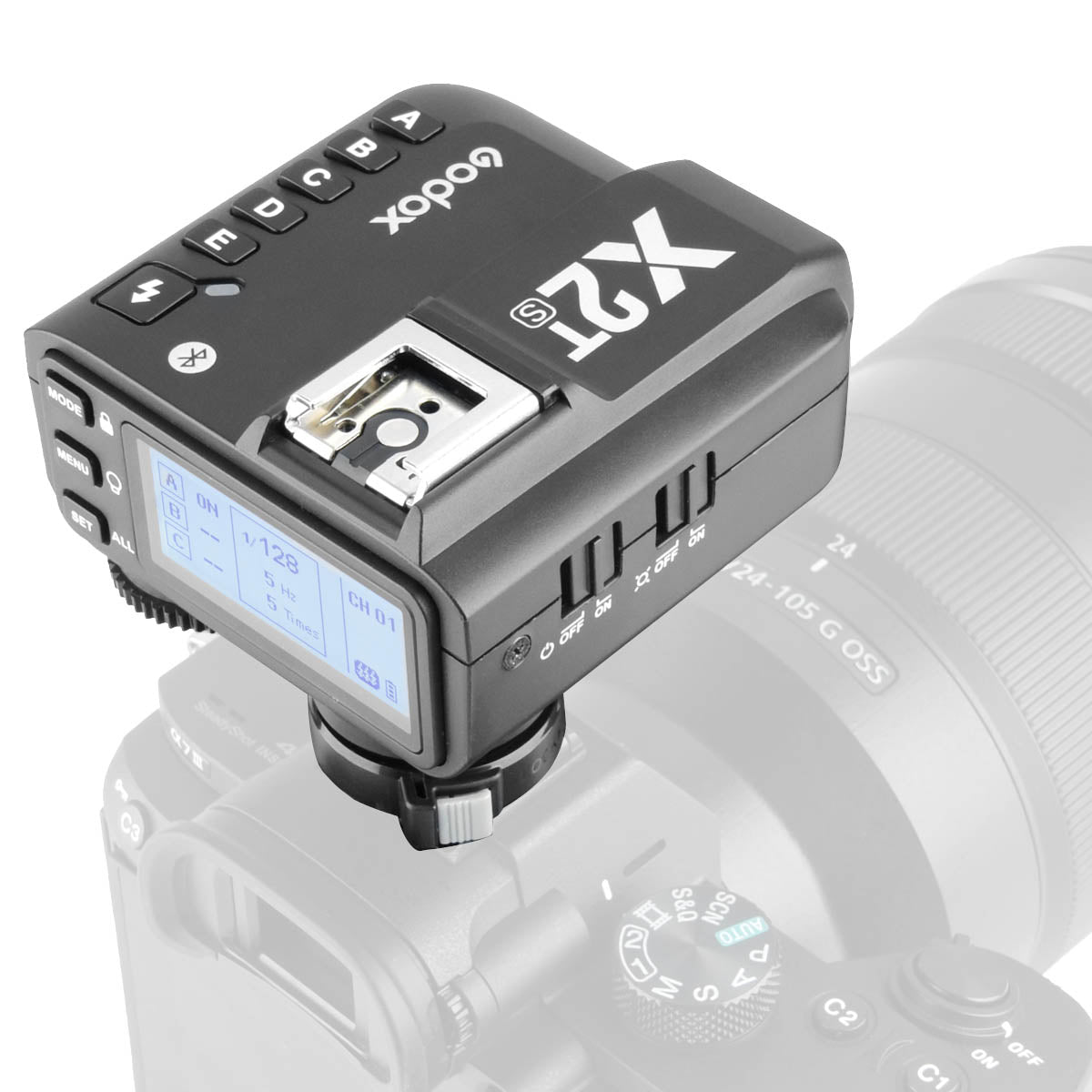 X2TS 2.4GHz Wireless Flash Trigger with High Speed Sync & Bluetooth for Sony Cameras - Perfect for Studio Photography, Outdoor Shoots & Event Coverage