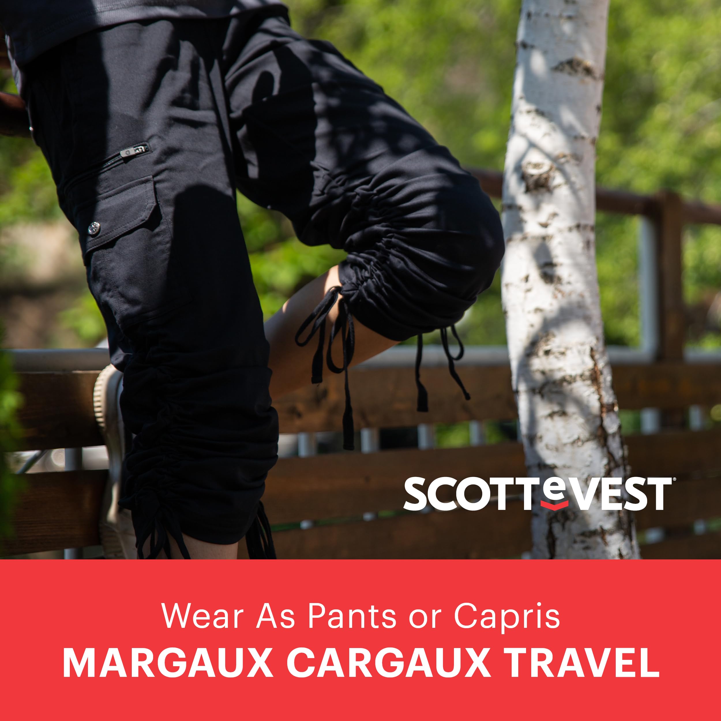 SCOTTeVEST Margaux Cargaux Women's Travel Cargo Pants with 11 Hidden Pockets - Lightweight Hiking Pants for Outdoor Adventures, Airplane Travel & Everyday Wear