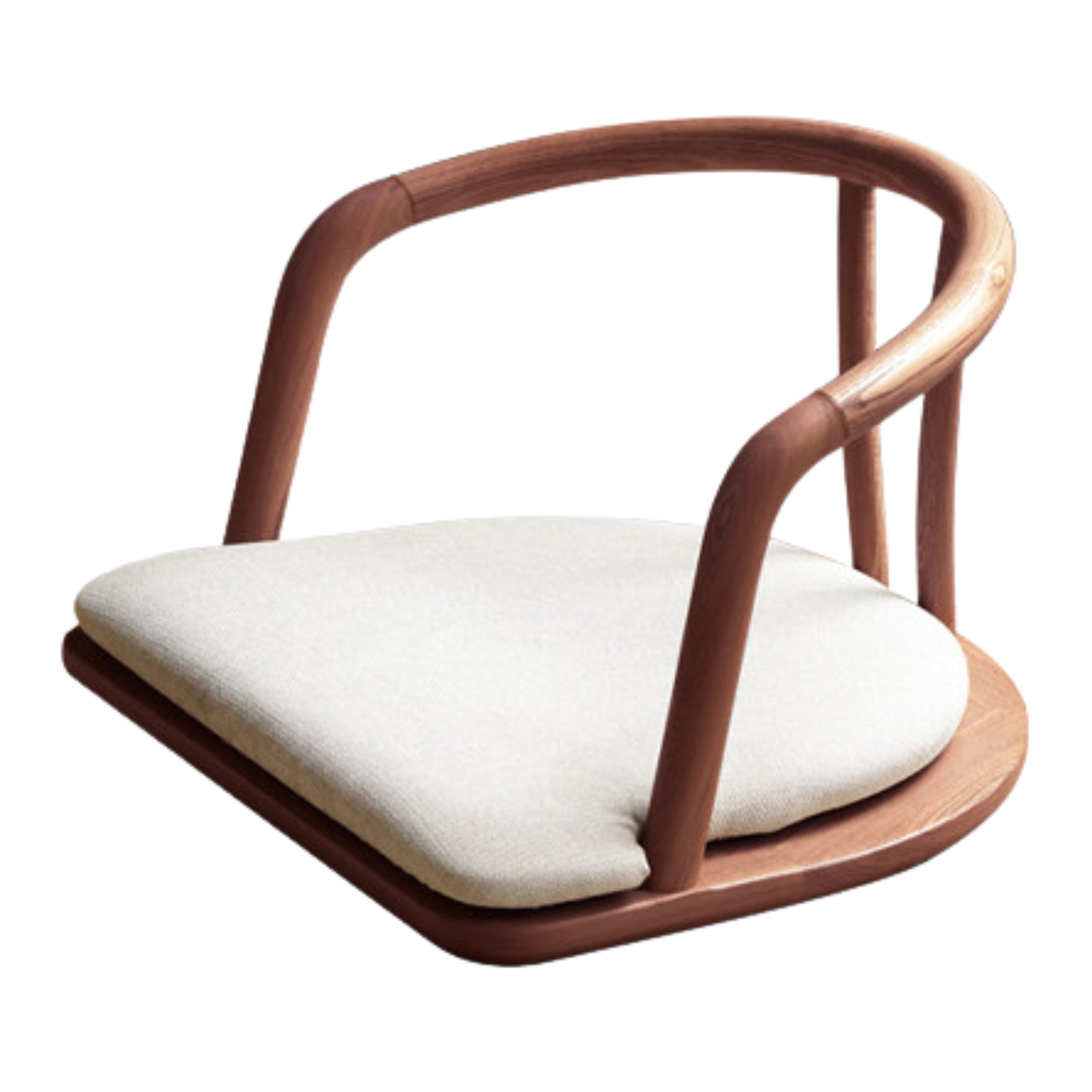 23.2x20x13.7 inch / 59x51.5x35.6cm / walnut color / Ash tea chair main chair