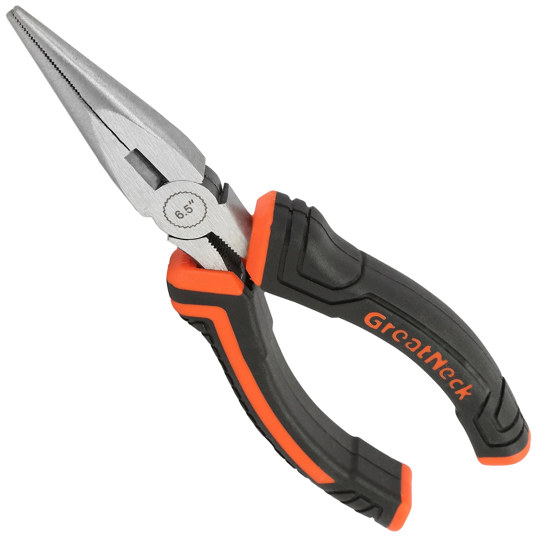 GreatNeck LN65C 6.5 Inch Long Nose Pliers - Premium Needle Nose Pliers for Electronics, Jewelry Making & DIY Projects - Durable Steel Construction with Comfort Grip Handles