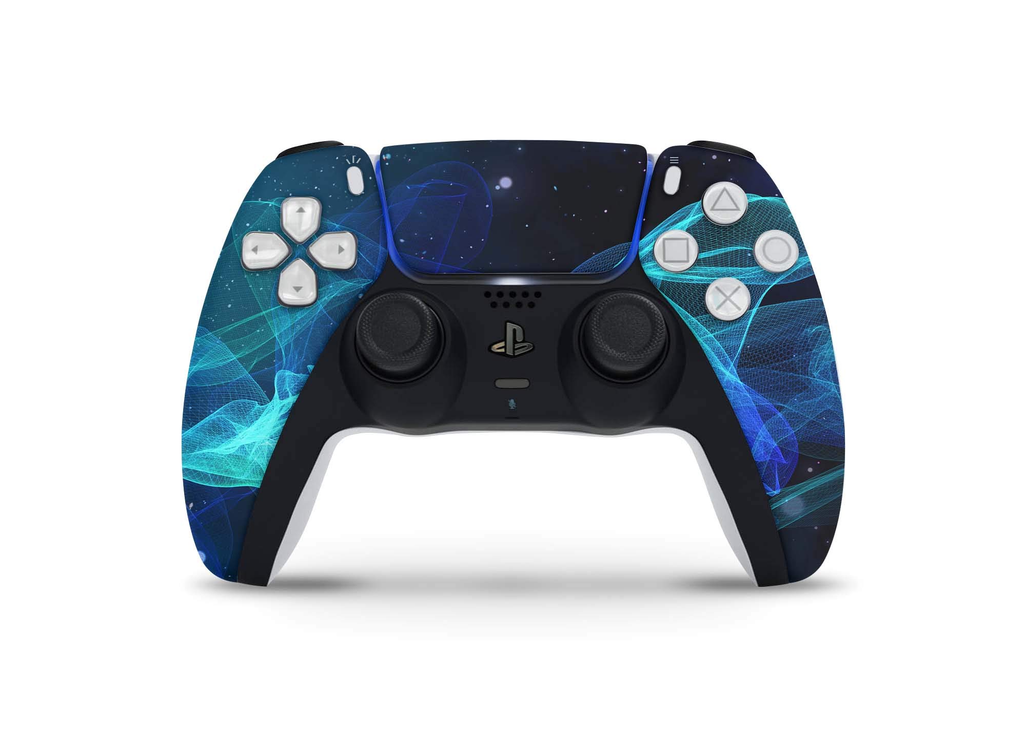 Custom PS5 Controller Skins - Star Spiral Design Protective Vinyl Wrap for Sony PlayStation 5 DualSense - Perfect for Gaming, Personalization & Console Protection