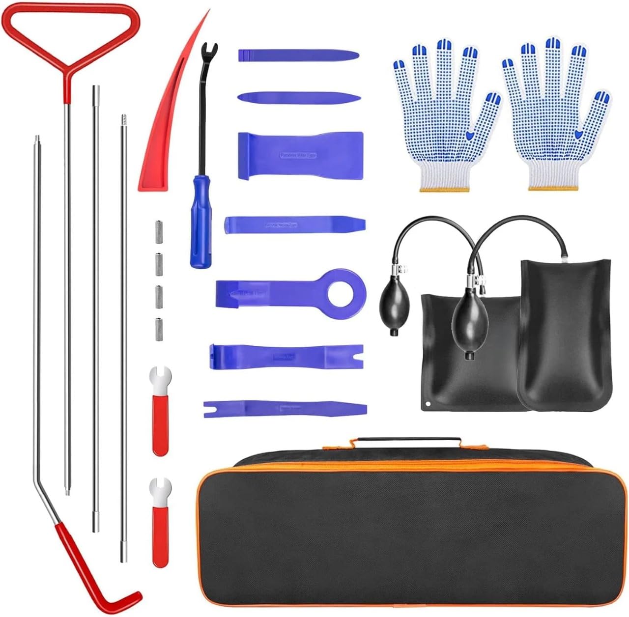 24-Piece Car Tool Kit - Essential Automotive Repair Tools for DIY & Professional Mechanics | Perfect for Emergency Repairs & Maintenance