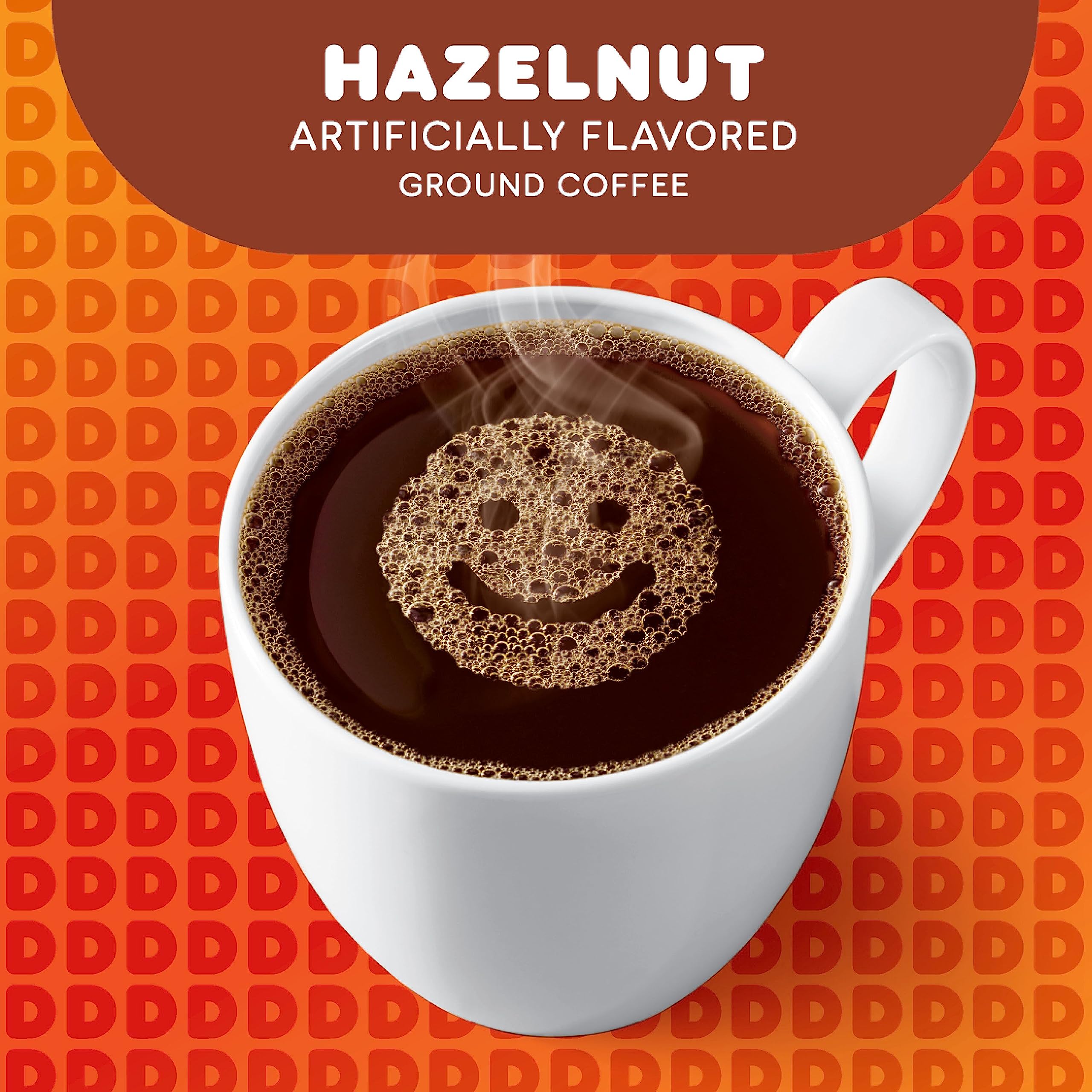 Dunkin' Hazelnut Flavored Ground Coffee, 20oz (Pack of 6) | Premium Roast for Home Brewing, Office & Gifts | Rich Aroma & Smooth Taste