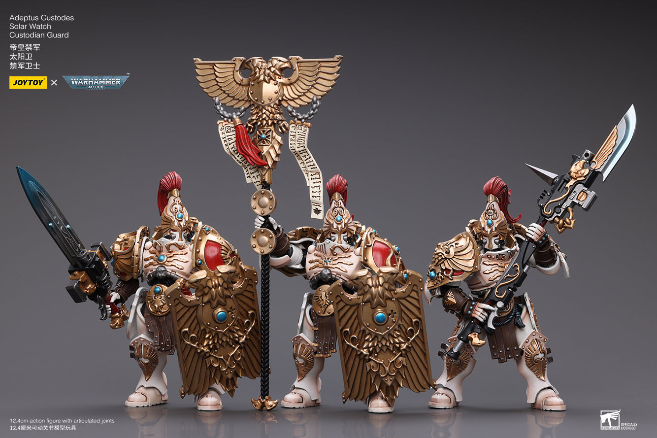 JOYTOY 1/18 Scale Warhammer 40K Adeptus Custodes Solar Watch Action Figure - Collectible Miniature for Tabletop Gaming & Display