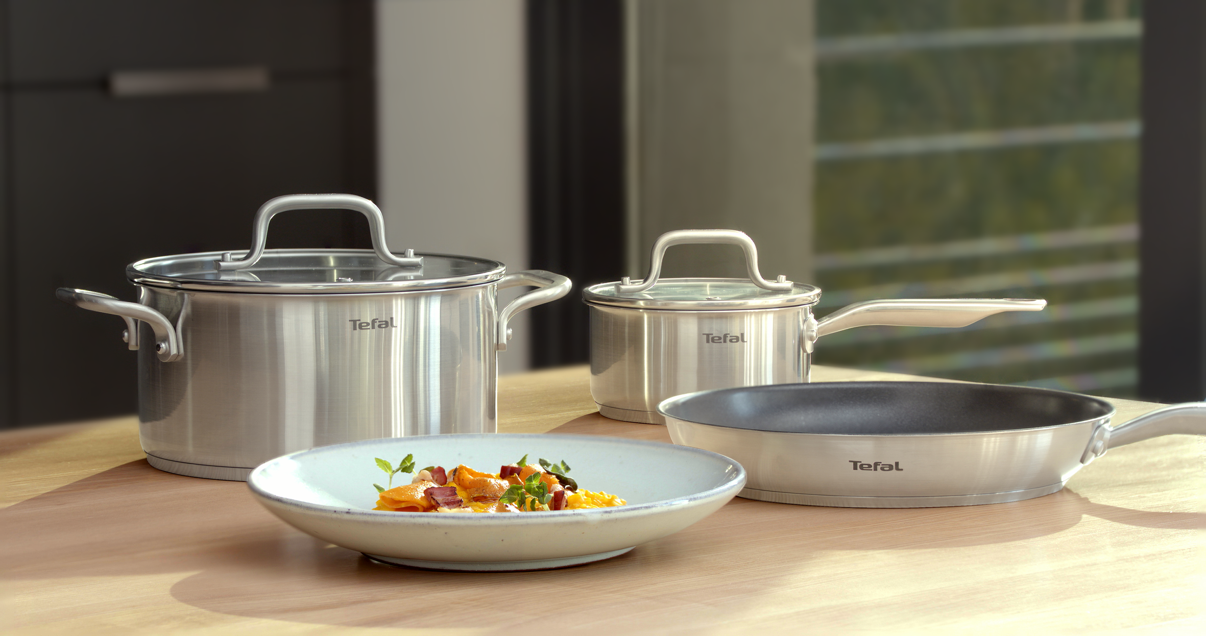 Tefal Virtuoso 28cm Stainless Steel Induction Non-Stick Fry Pan - Perfect for Sautéing, Frying & Cooking on Induction Cooktops