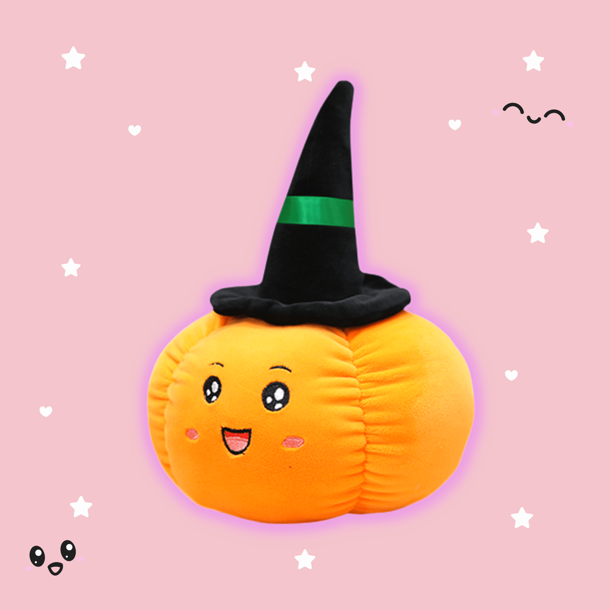 Adorable Kawaii Pumpkin Patch Pal Plush Toy - Soft Cute Fall Decor, Halloween Gift & Cozy Home Accent for Kids' Rooms, Nursery, and Seasonal Displays