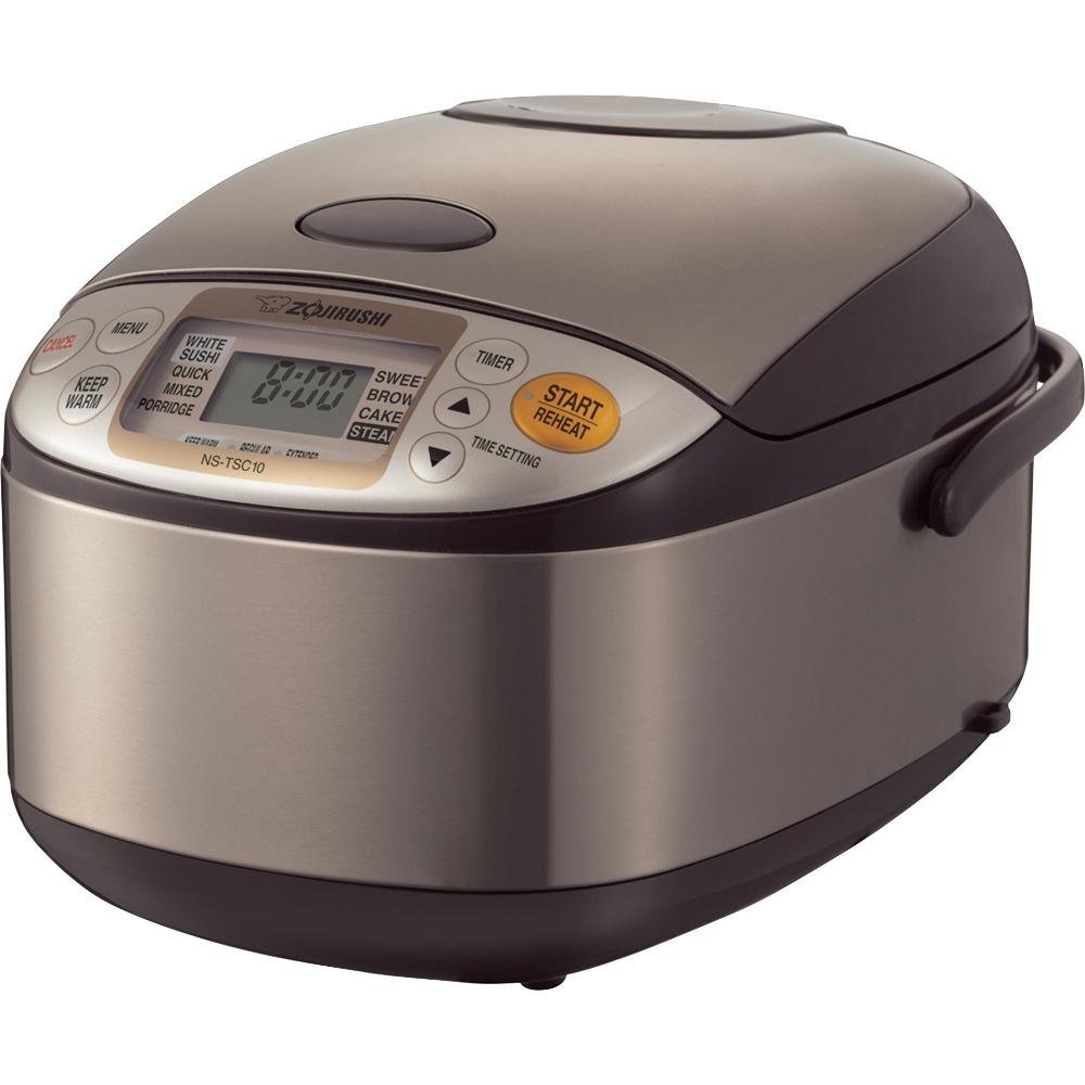 Zojirushi CD-NAC40BM 4.0L Micom Electric Water Boiler & Warmer (Metallic Black) & NS-TSC10 5.5-Cup Micom Rice Cooker with Warmer (1.0L) - Perfect for Home, Office & Tea Ceremonies