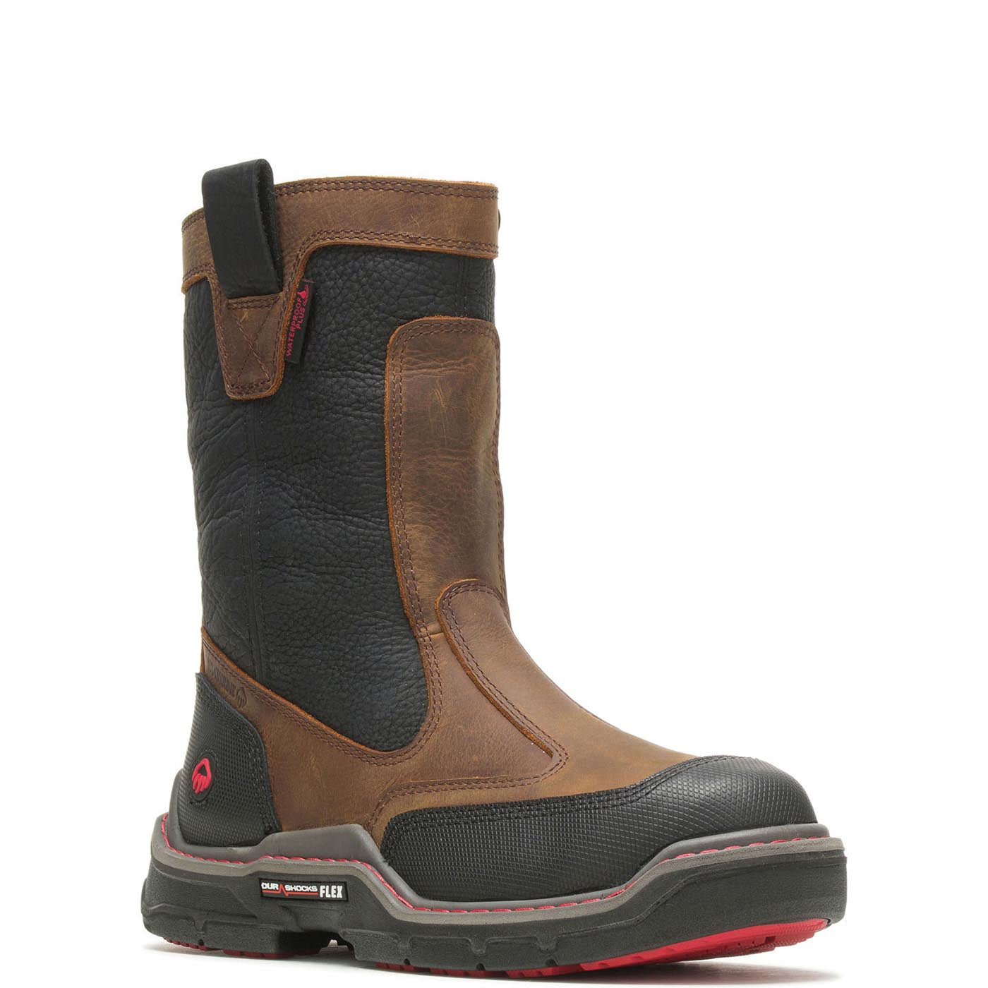 Raider DuraShocks® Heavy Duty CarbonMax® Pull On Wellington Work Boot - Waterproof Steel Toe Safety Boots for Men - Ideal for Construction, Farming & Outdoor Work