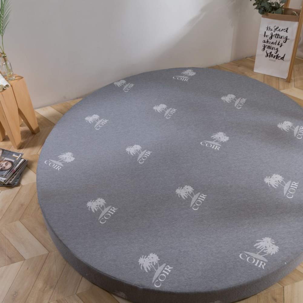 8cm Thick Round Memory Foam Floor Mattress - 200cm Diameter Breathable Tatami Mat with Removable Cover | Perfect for Guest Beds, Dorm Rooms, Meditation & Cozy Floor Sleeping