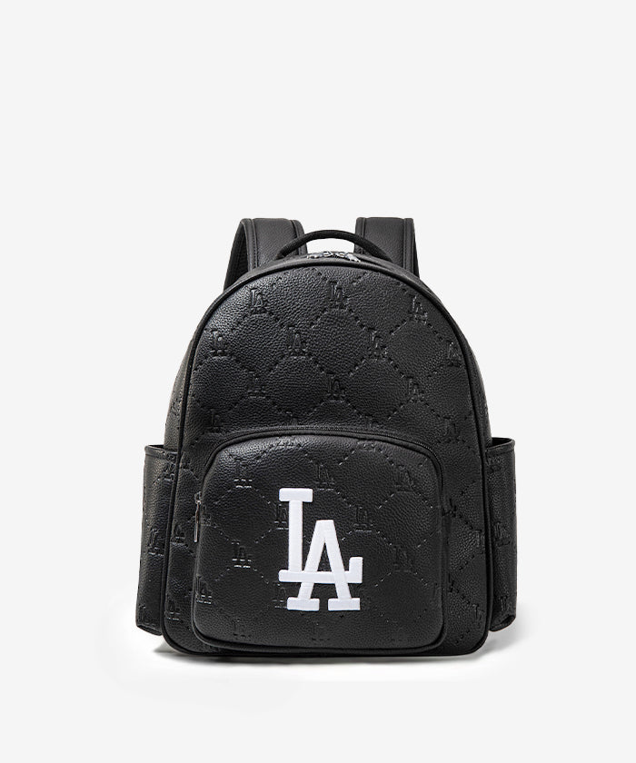 MLB Los Angeles Dodgers Genuine Leather Baseball Backpack for Men & Women - Perfect for Sports, School, Travel & Game Day