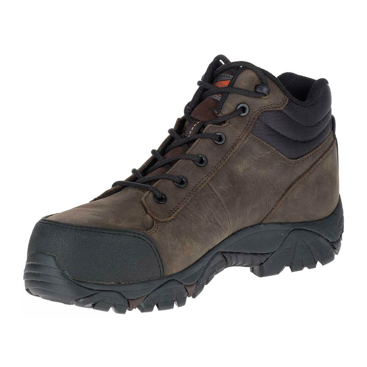Moab Rover Mid Men's Waterproof Composite Toe Work Boots - Espresso Brown for Construction, Hiking & Outdoor Work