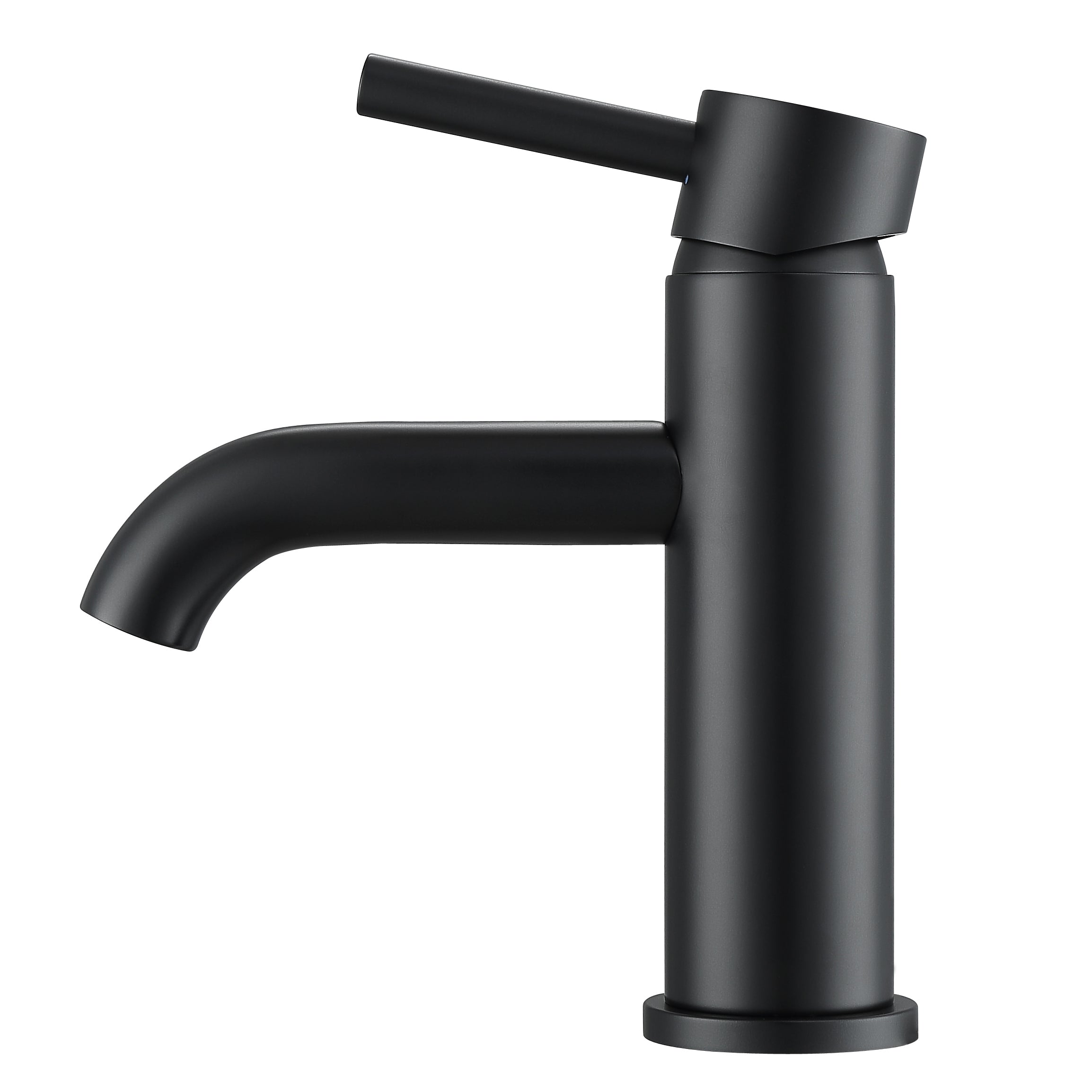 Premium Matte Black Single Lever Bathroom Faucet - Valencia Series - Modern Water-Saving Design for Bathroom Sink & Vanity - Easy DIY Installation & Durable Finish