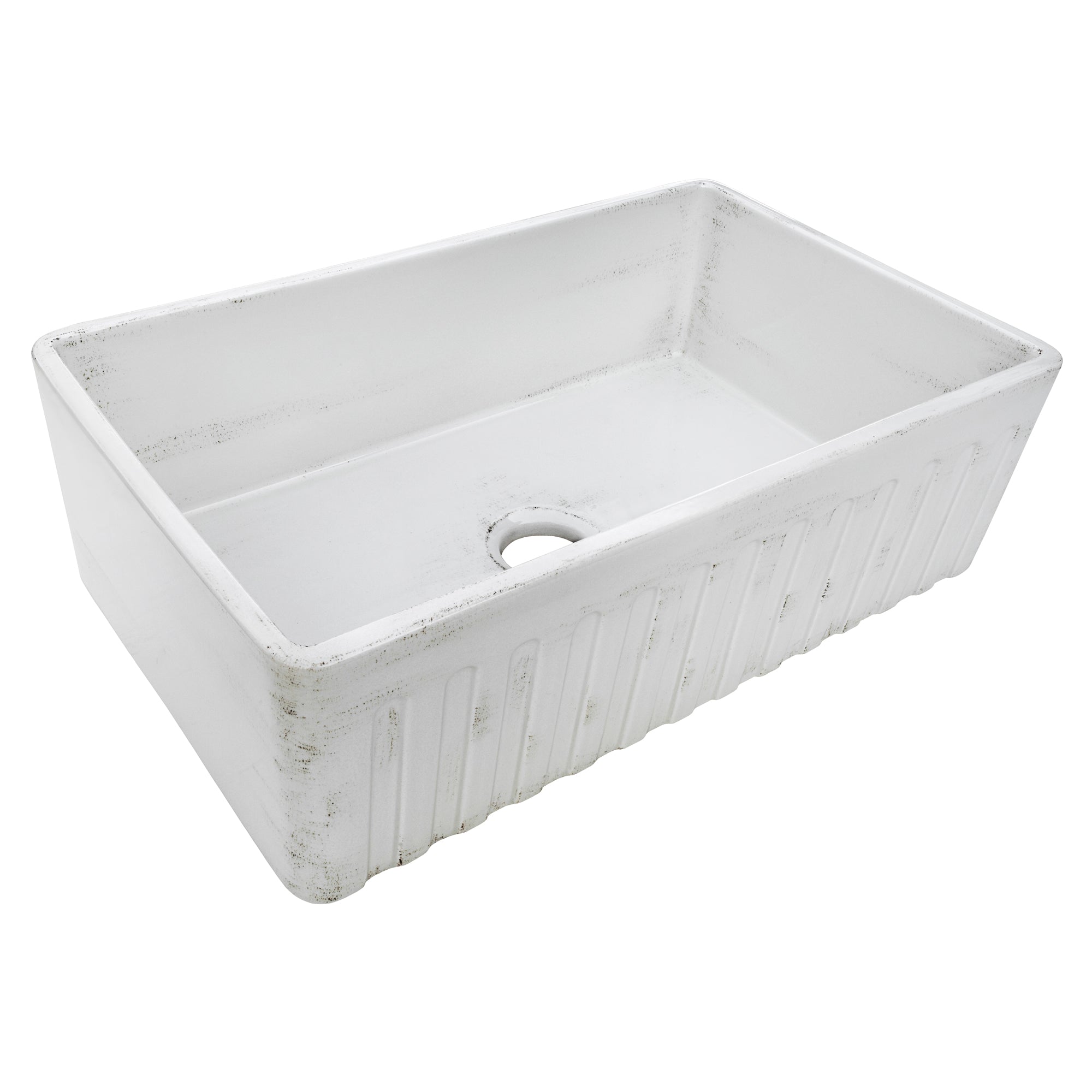 33 x 20 Inch Fireclay Reversible Farmhouse Apron Front Kitchen Sink - Single Bowl Undermount Sink for Modern & Rustic Kitchens - Perfect for Cooking, Washing Dishes & Food Prep