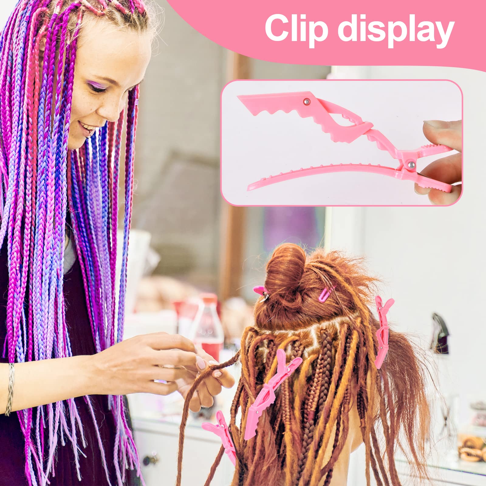 Premium Crochet Hooks Set for Passion Twist Hair Extensions - 2 Needles, Edge Brush, Bristle Brush, Rat Tail Comb & 3 Alligator Clips | Professional Hair Styling Tools for Braiding, Locs, and Protective Hairstyles at Home or Salon