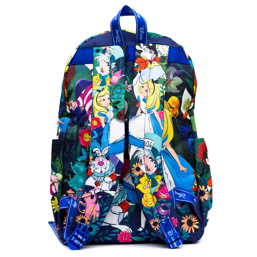 Alice in Wonderland 17 Inch Backpack for School, Travel & Cosplay | Themed Book Character Laptop Bag for Women & Teens