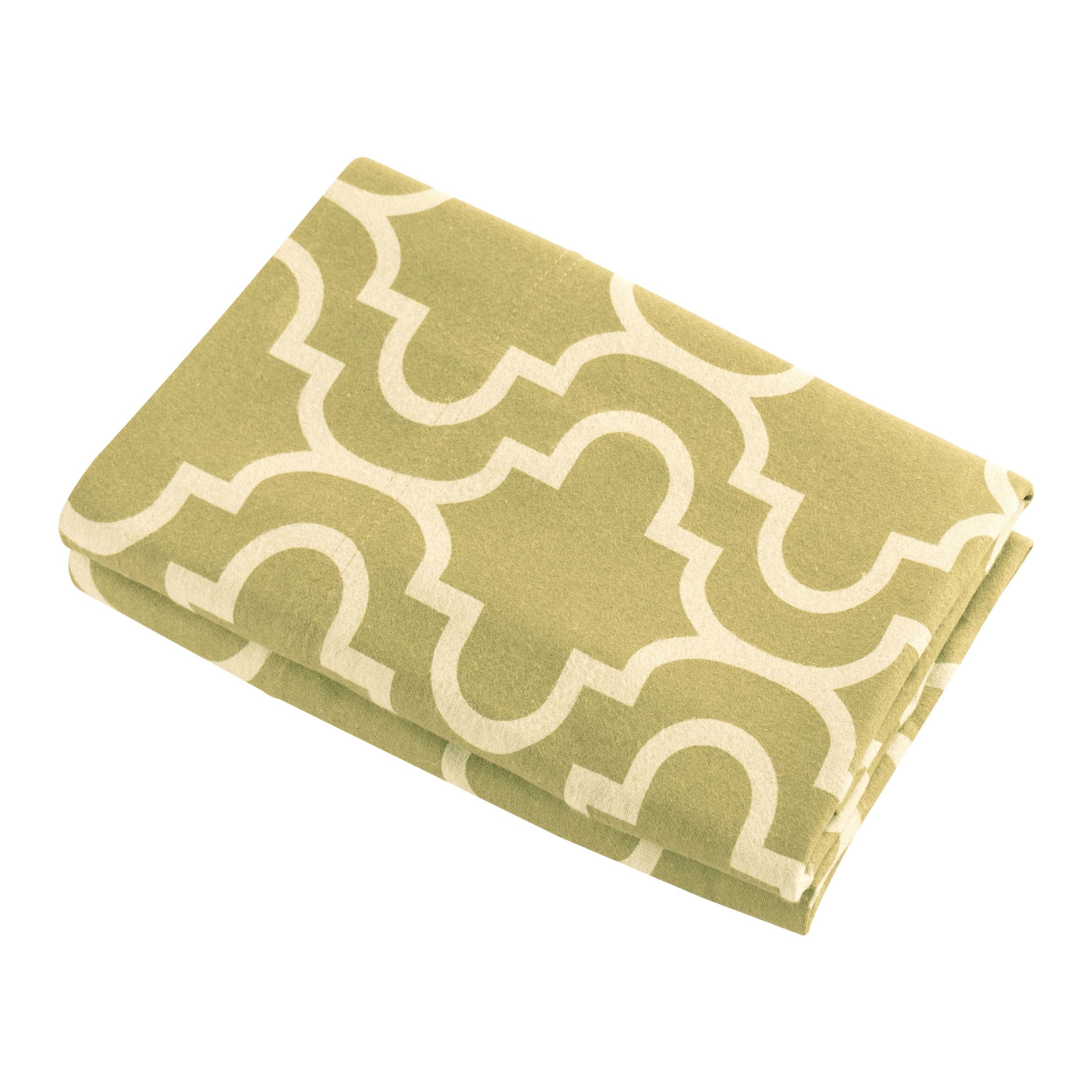Soft Cotton Flannel Trellis 2-Piece Pillowcase Set - Breathable & Cozy Bedding for Winter Nights - Perfect for Home, Dorm, or Guest Room Decor