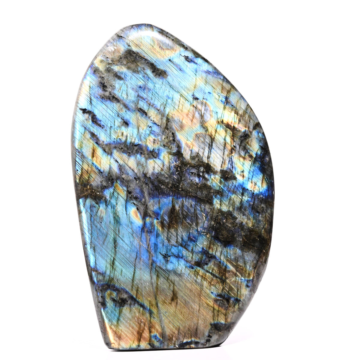 Natural Labradorite Free Form Polished Stone - Healing Crystal for Meditation, Home Decor & Jewelry Making | Spiritual Energy & Chakra Balancing