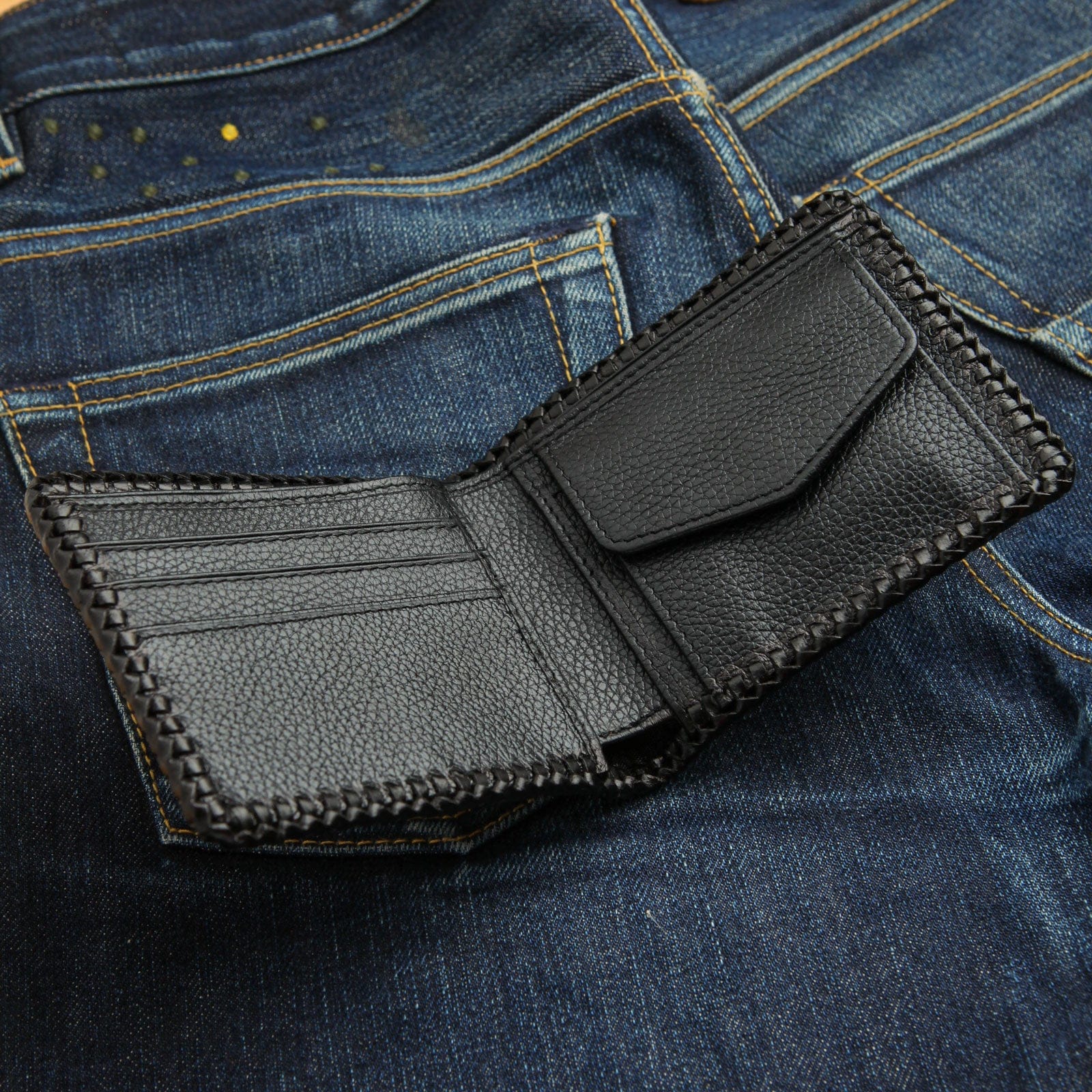 Genuine Snake Skin & Stingray Leather Biker Wallet for Men - Stylish RFID Blocking Motorcycle Wallet for Everyday Use & Travel