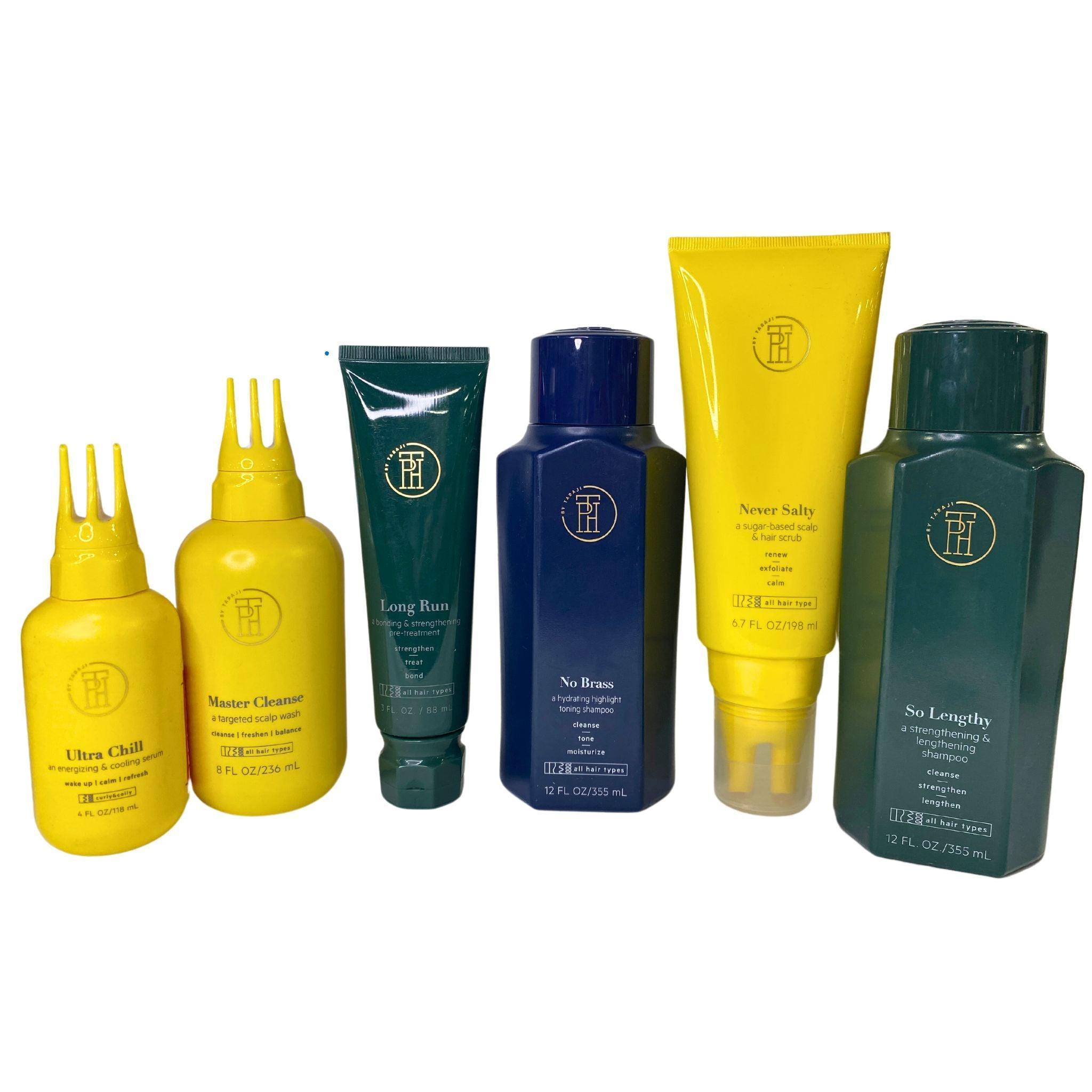 By Taraji Hair Care Set - Shampoo, Hair Scrub, Scalp Wash & Scalp Serum (25 Pcs) for Deep Cleansing & Nourishment | Perfect for Damaged Hair Treatment & Scalp Care Routine