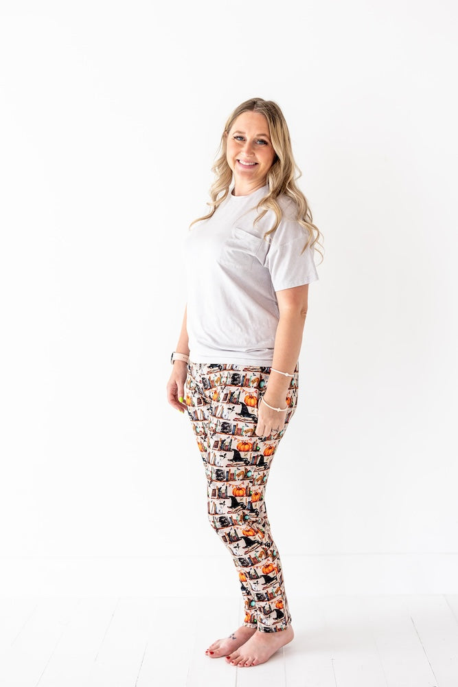 Eerie Editions Adult Straight Leg Pajama Pants - Soft Cotton Sleepwear for Women & Men | Cozy Lounge Pants for Relaxing at Home, Movie Nights & Sleepovers