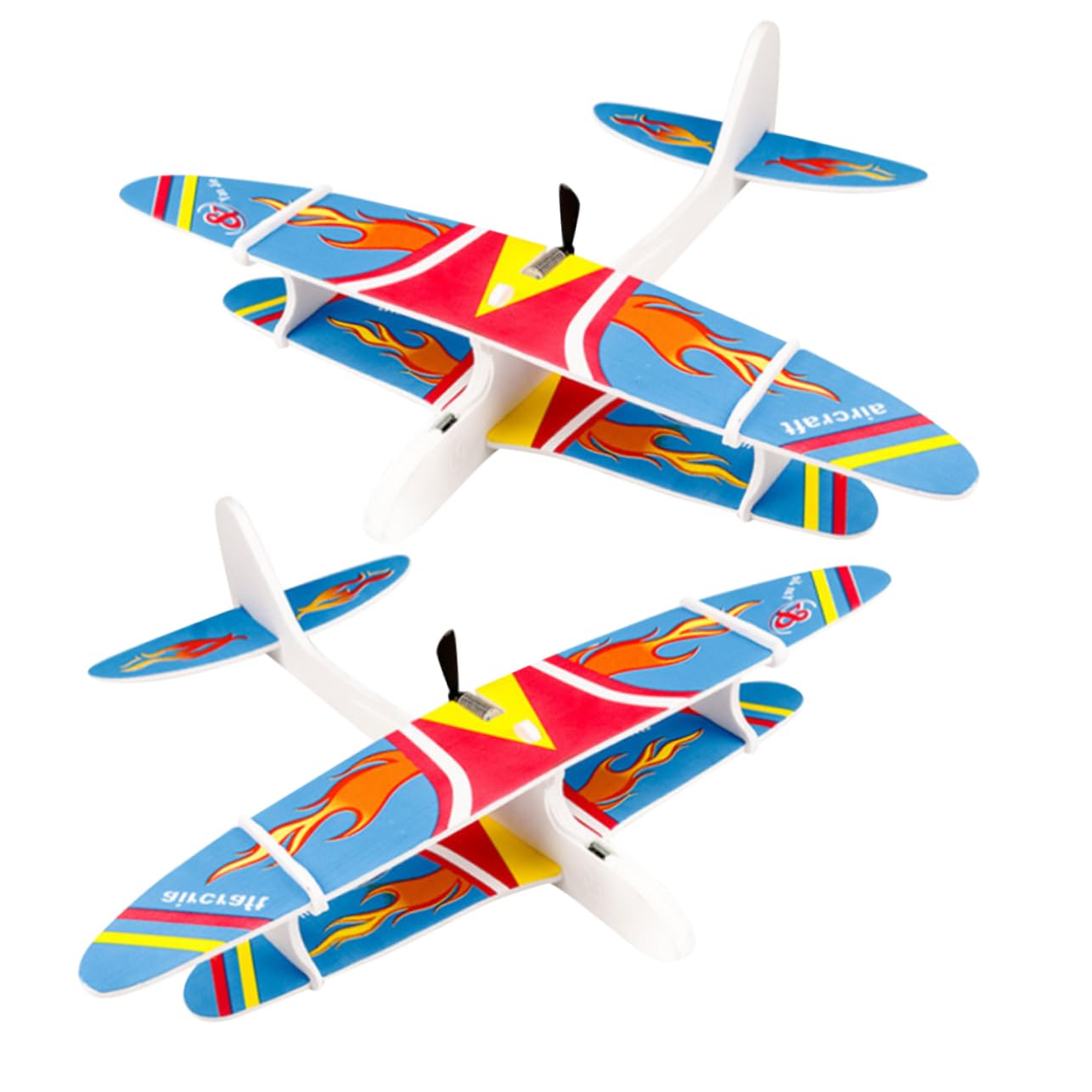 **iFundom 2-Pack Foam Airplane Gliders for Kids - Hand Throw Flying Toy Planes, Outdoor Sports & Play Toys for Boys & Girls - Perfect for Backyard Fun, Park Games & Birthday Party Favors**