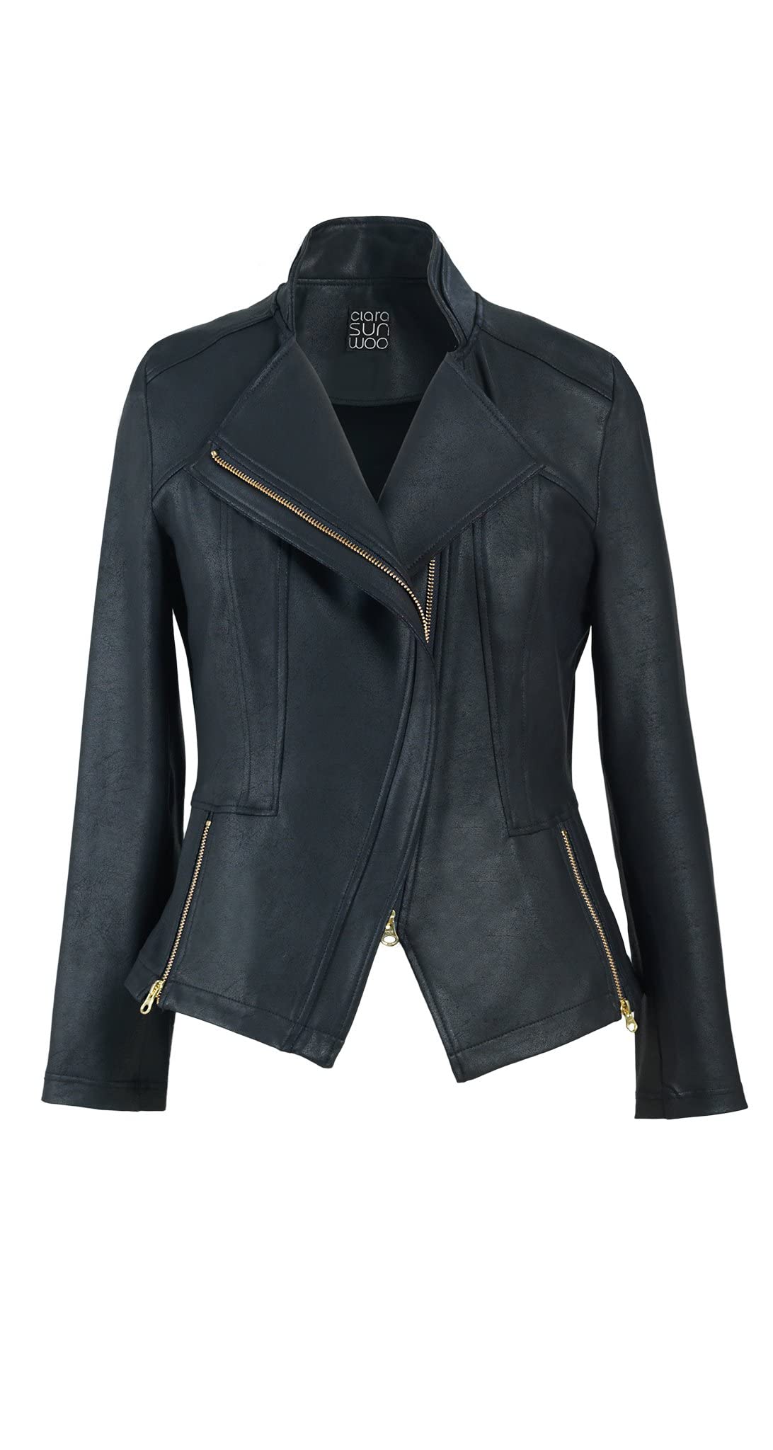 Premium Liquid Leather Women's Signature Jacket - Stylish & Durable Outerwear for Fall & Winter Fashion | Perfect for Casual Wear, Office & Night Out