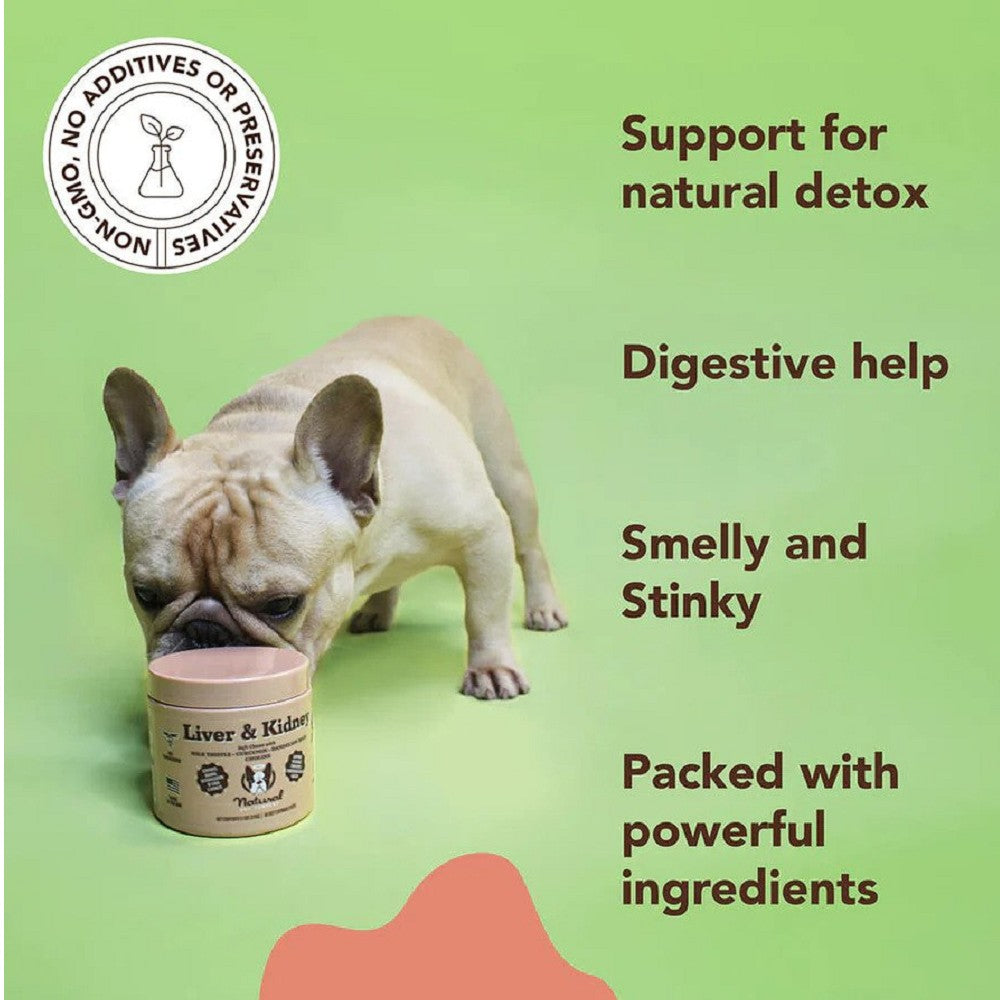 Premium Liver & Kidney Support Supplement for Dogs - Natural Detox & Vitality Booster for Senior & Adult Canines - Perfect for Daily Health Maintenance & Recovery