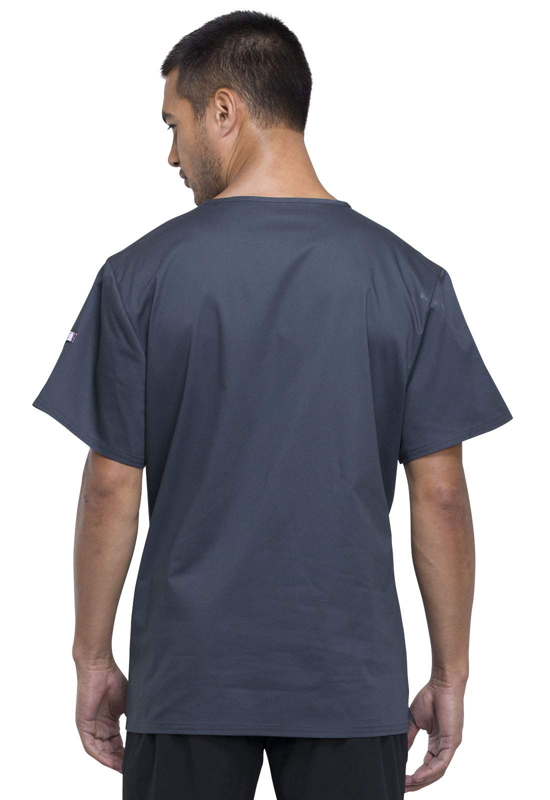 Tooniforms Men's V-Neck Scrub Top TF700 - XS Size, Mickey and Friends Design - Comfortable Medical Uniform for Doctors, Nurses & Healthcare Professionals
