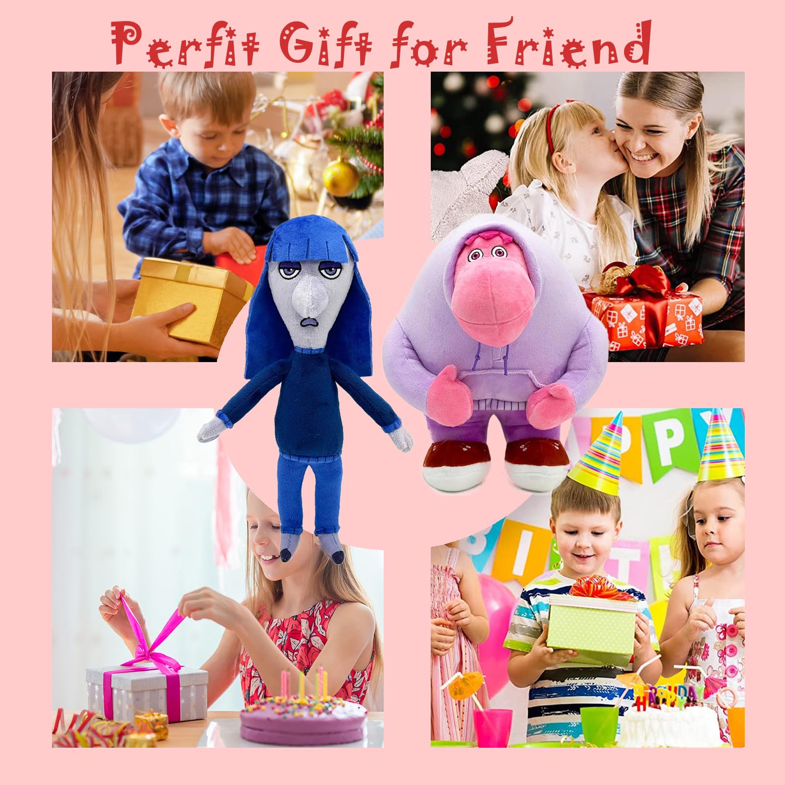 Inside Out 2 Plush Toys Set - 4PC Anxiety & Joy Stuffed Animals, Soft Pillow Plushies for Kids & Adults | Perfect Disney Pixar Movie Gift for Birthday, Christmas & Collectors | Cuddly Home Decor & Emotional Support Companion