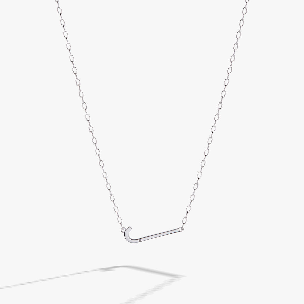 Initial J Precious Elongated Necklace - Elegant Gold Plated Letter Pendant for Women | Perfect for Gifts, Anniversaries & Everyday Wear