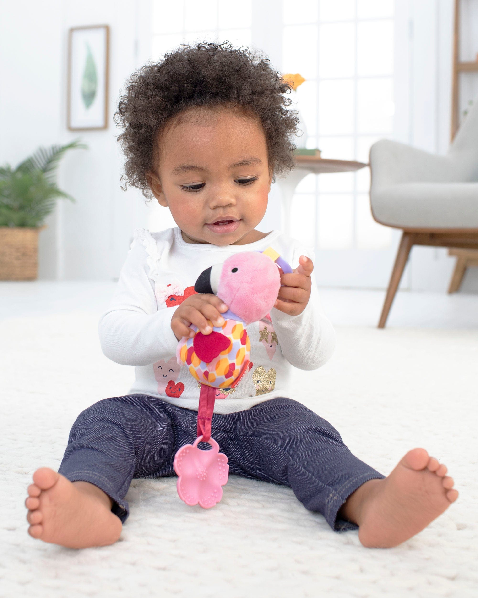 Skip Hop Bandana Buddies Chime Buddies - Soft Baby Teething Toy with Rattle & Textured Chewers - Perfect for Soothing Sore Gums & Sensory Play