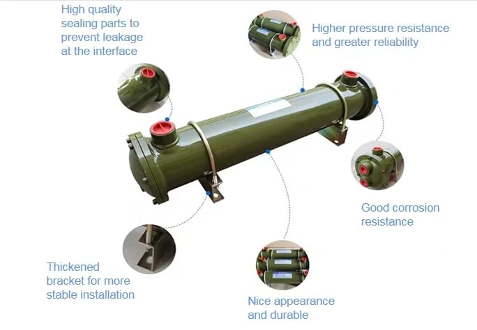 High-Performance Shell and Copper Tube Oil Cooler (OR-100) - 3/4