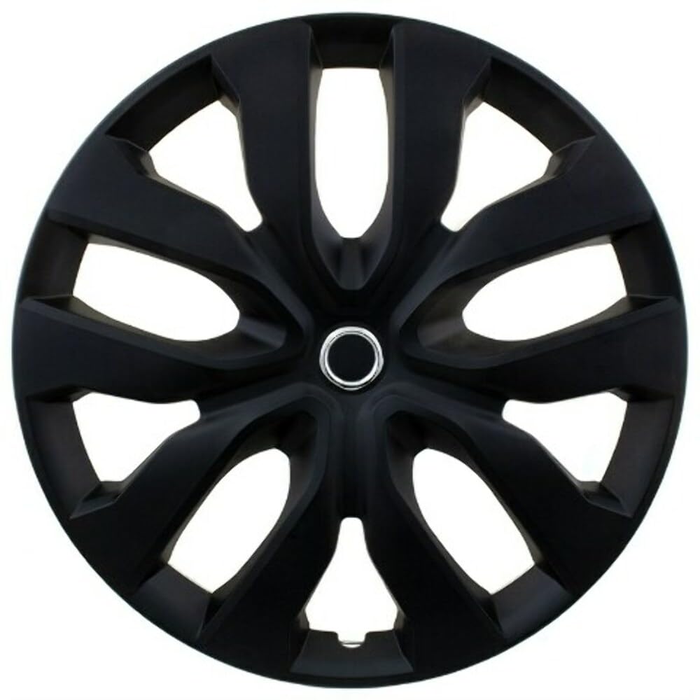 PACRIM 17 Inch Matte Black Wheel Covers Hubcaps for Nissan Rogue - Universal Fit for Most 17