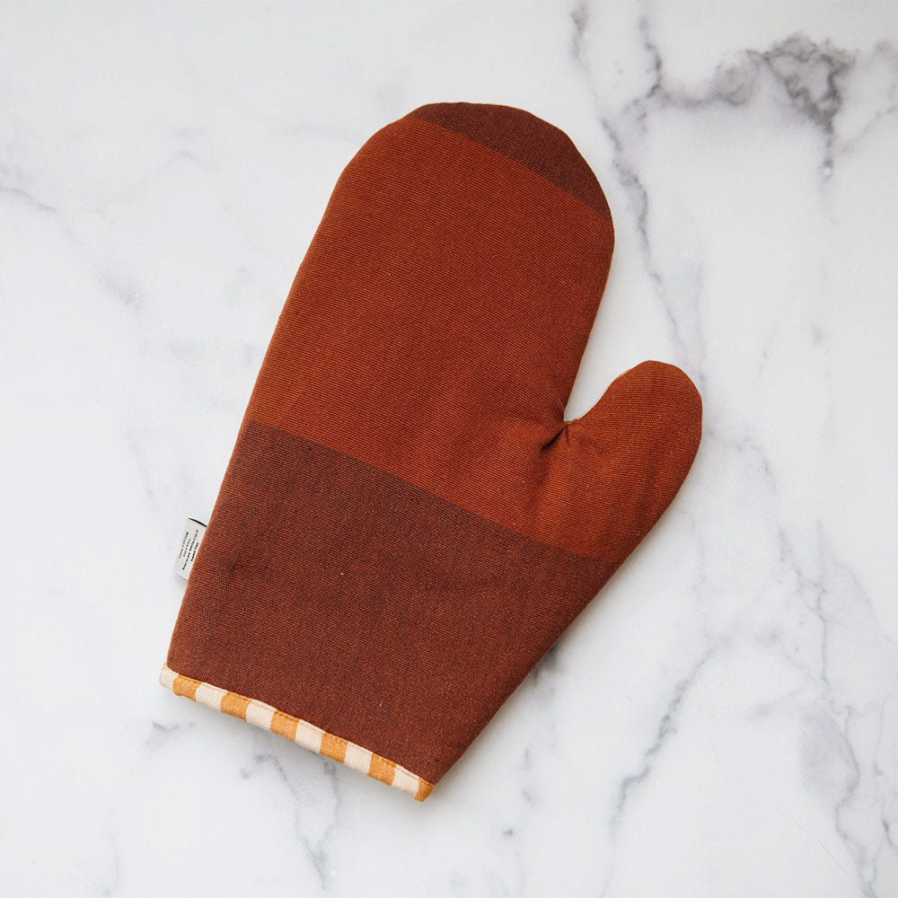 Premium Cotton Oven Mitt with Honeycomb Design - Heat Resistant Kitchen Gloves for Baking, Cooking & Grilling - Perfect for Home Chefs & Holiday Gift Giving