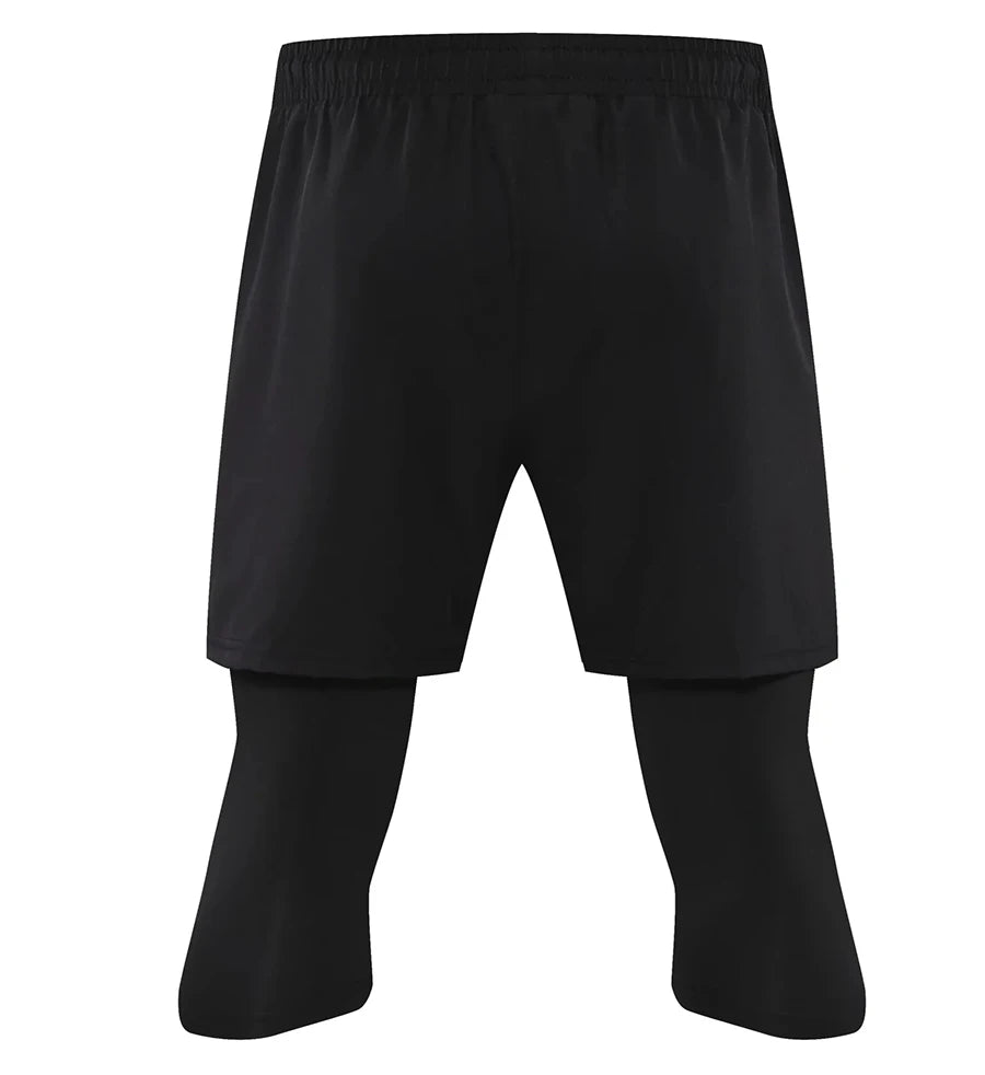 Men's 2-in-1 Running Pants with Pockets - Double Layer Gym Training Sweatpants for Jogging & Workouts | Moisture-Wicking Athletic Trousers for Men