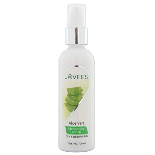 Jovees Aloe Vera Moisturising Lotion 100ml (Pack of 2) - Hydrating & Soothing Face & Body Moisturizer for Dry Skin - Perfect for Daily Skincare Routine & After Sun Care