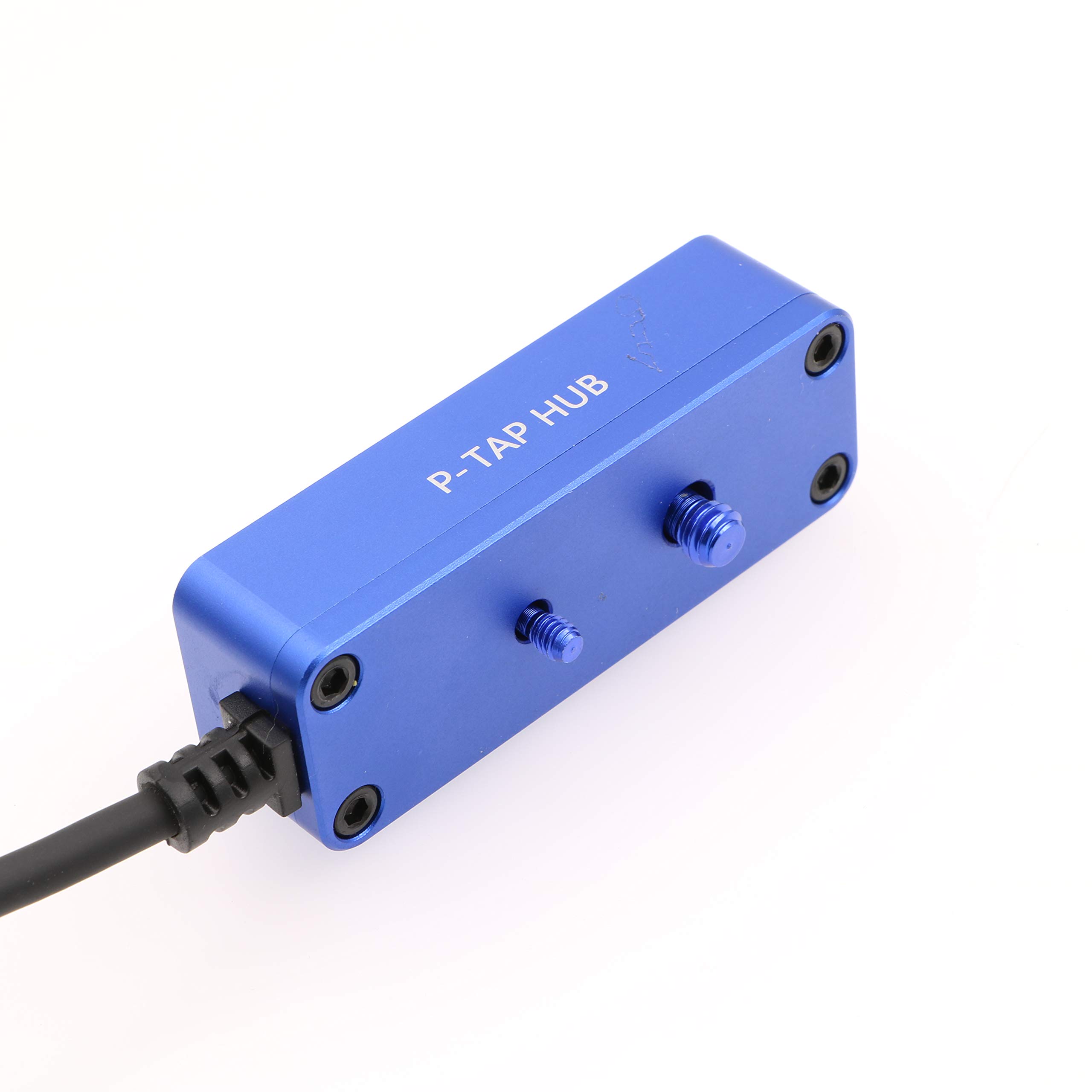 AConnect D-Tap Splitter Cable - D Tap to 3 Ports P-Tap Hub for ARRI, RED, Z CAM, TILTA, Steadicam - 21in/54cm Power Distribution for V-Mount Batteries - Perfect for Photography, Film Production & On-Set Power Solutions