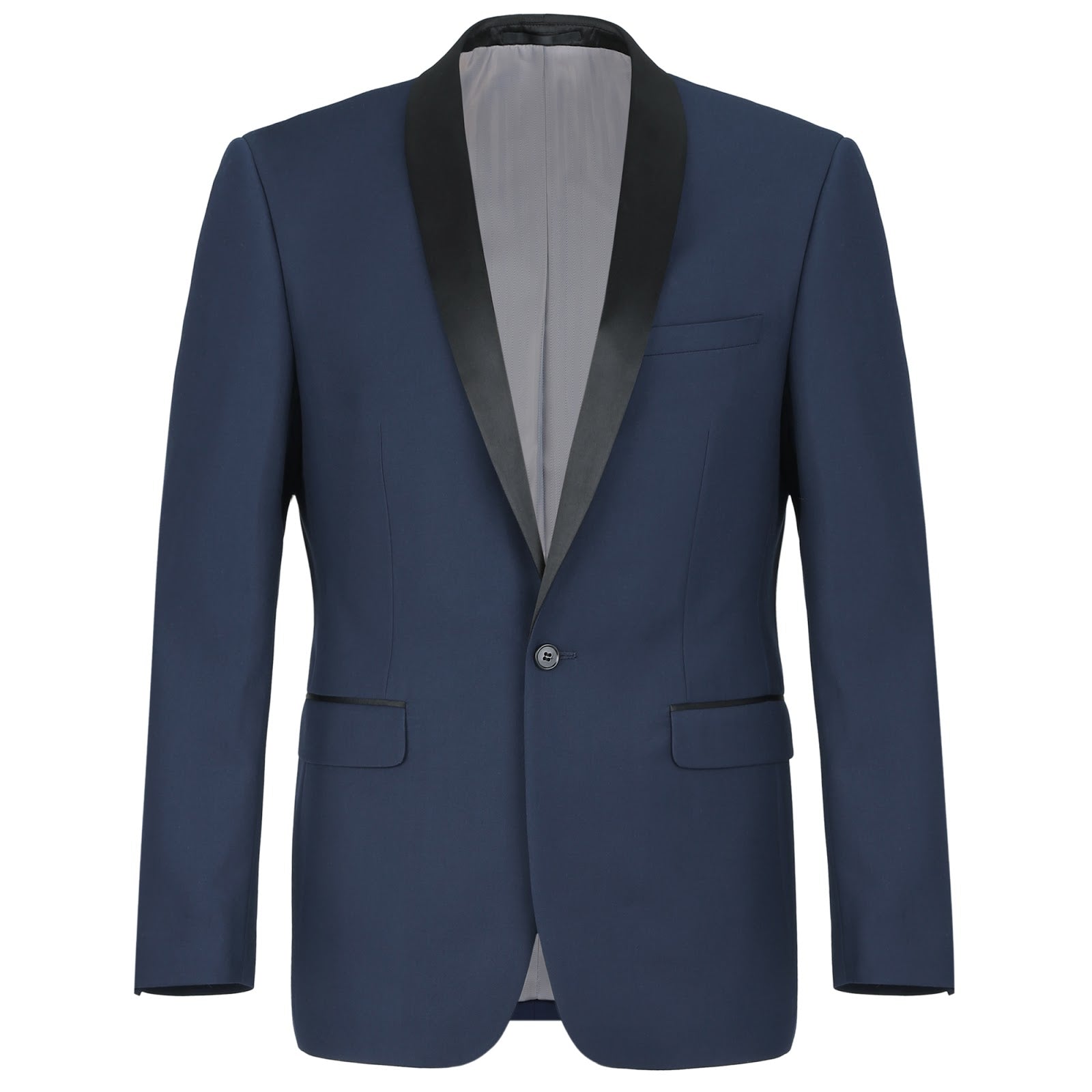 Alessandro Vitello by Renoir 2-Piece Slim Fit Shawl Lapel Tuxedo Suit - Perfect for Weddings, Prom & Formal Events | Premium Italian Wool Blend