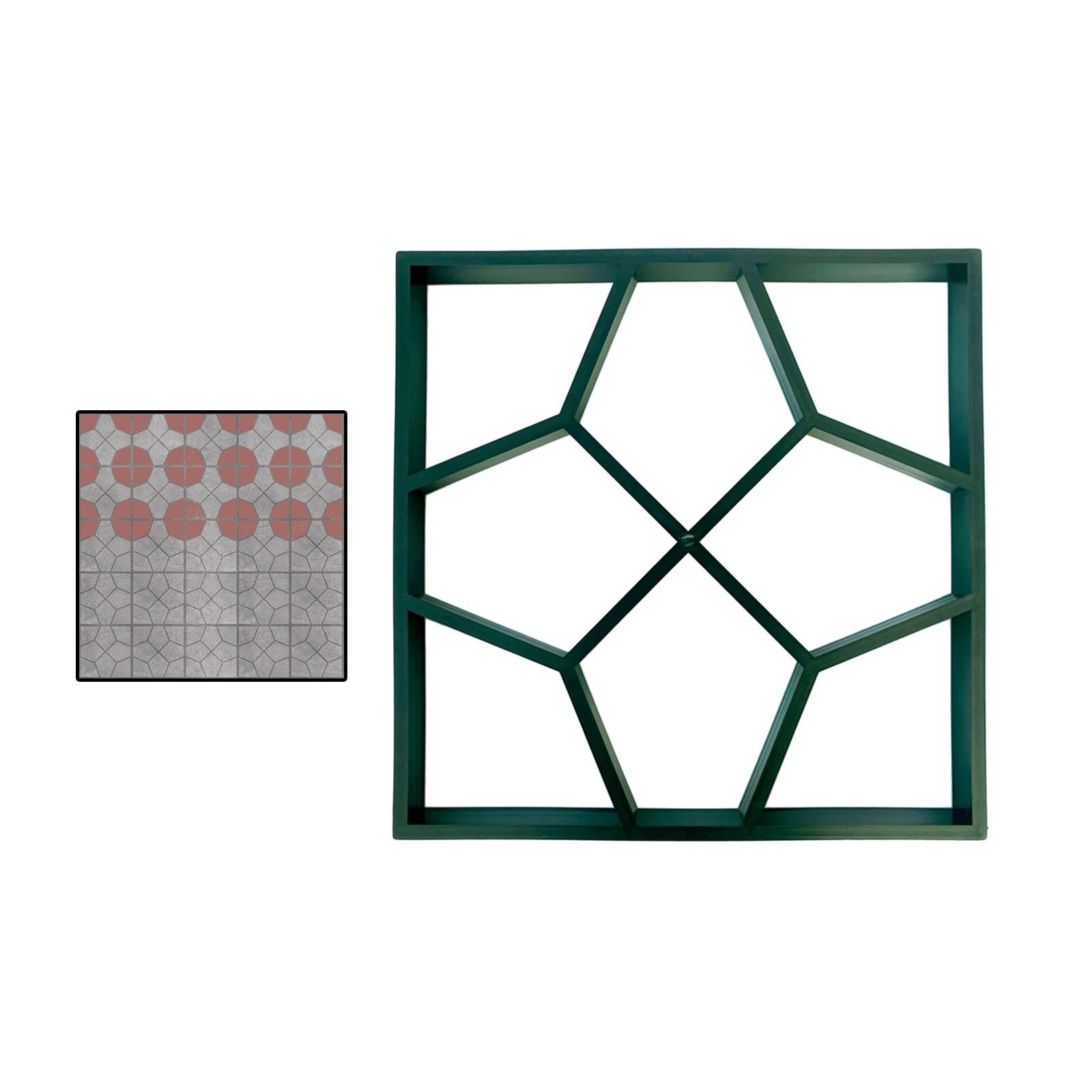 MYCENSE Walk Path Maker Stepping Stone Paver - Concrete Molding for Garden Pathways, Patios & Landscaping (Style A) - DIY Garden Path, Walkway & Yard Decoration Project