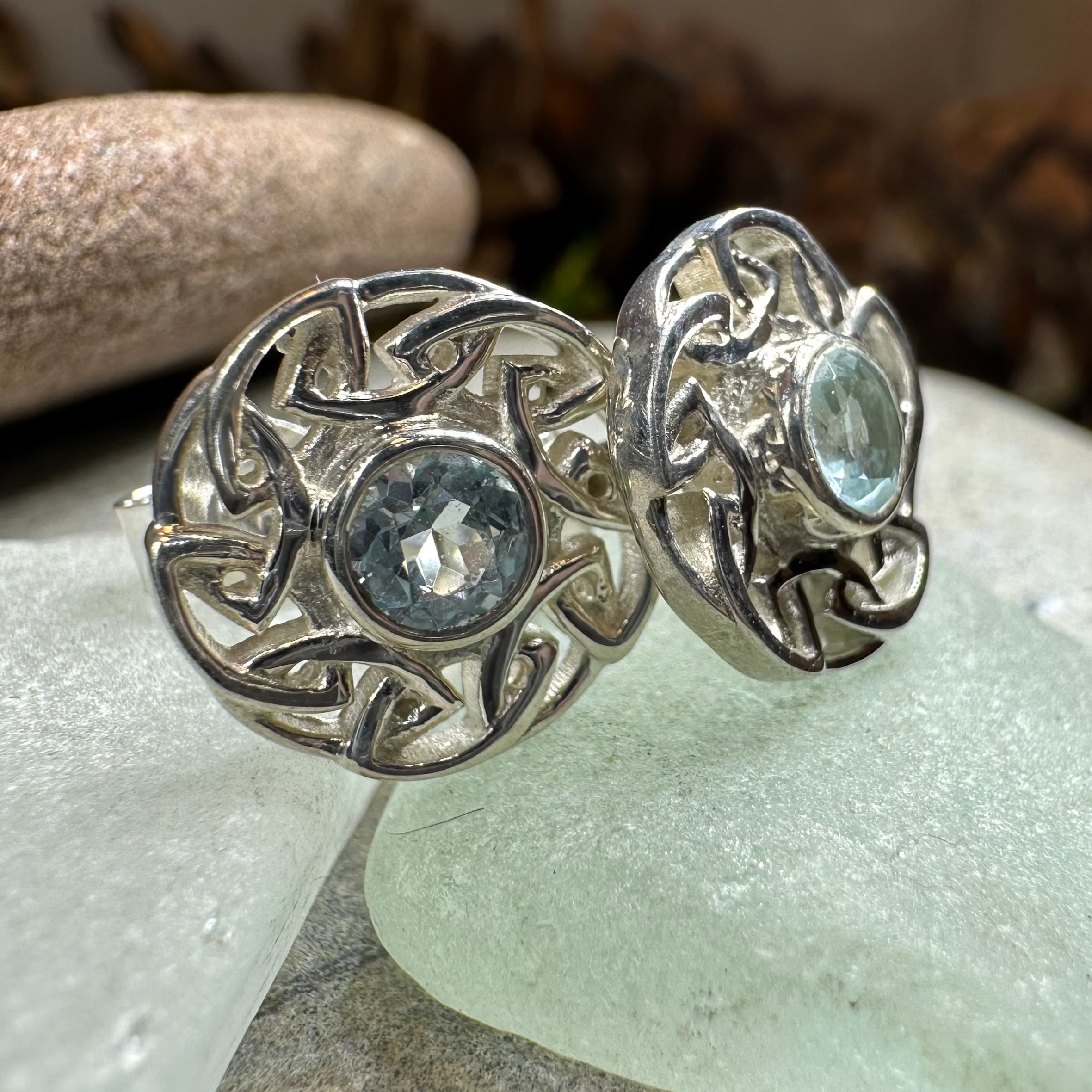 Alfiva Celtic Knot Earrings for Women - Sterling Silver Irish Claddagh Design - Perfect for St. Patrick's Day, Weddings & Celtic-Themed Events