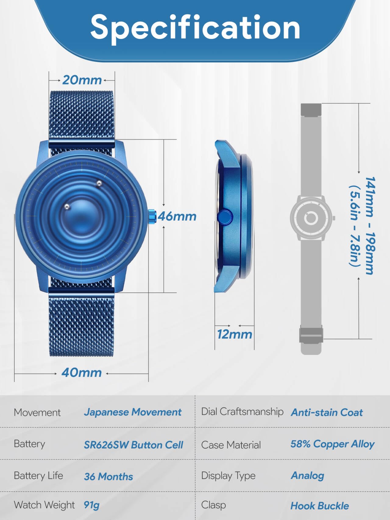 EUTOUR Stainless Steel Magnetic Watch - Corona Style Quartz Watch for Men & Women - Business Casual Fashion Watch with Stainless Steel Strap - Perfect for Office, Daily Wear & Special Occasions