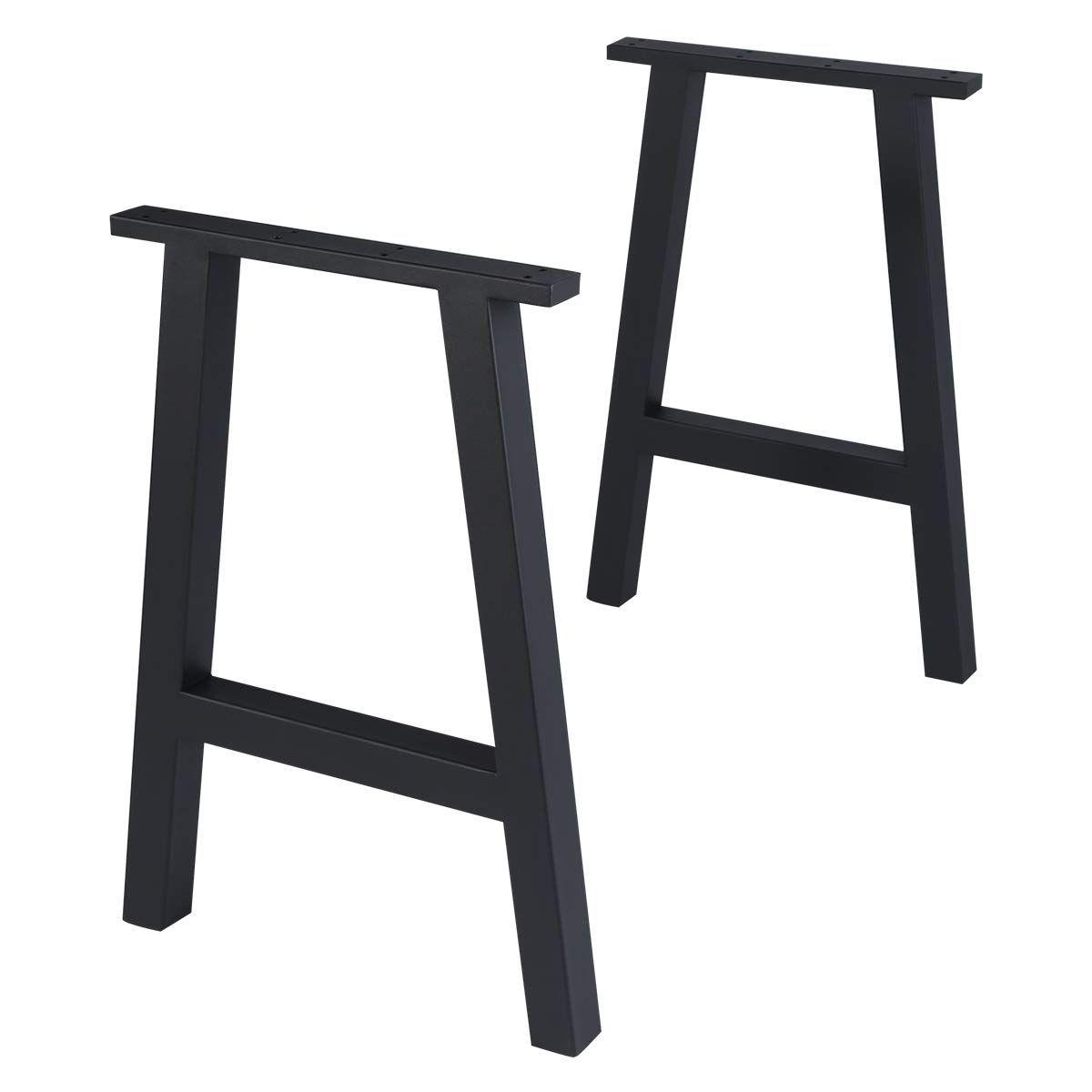 Heavy Duty 28 Inch Metal Table Legs Set of 2 - Industrial Black DIY Furniture Legs for Dining Tables, Coffee Tables & Workbenches | Sturdy Support for Home & Office Use