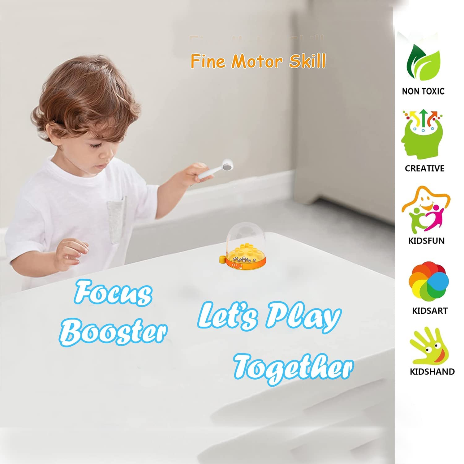 Premium Magnetic Puzzle Game for Kids - Fun & Educational STEM Toy, Multicolor - Perfect for Travel, Classroom & Indoor Playtime