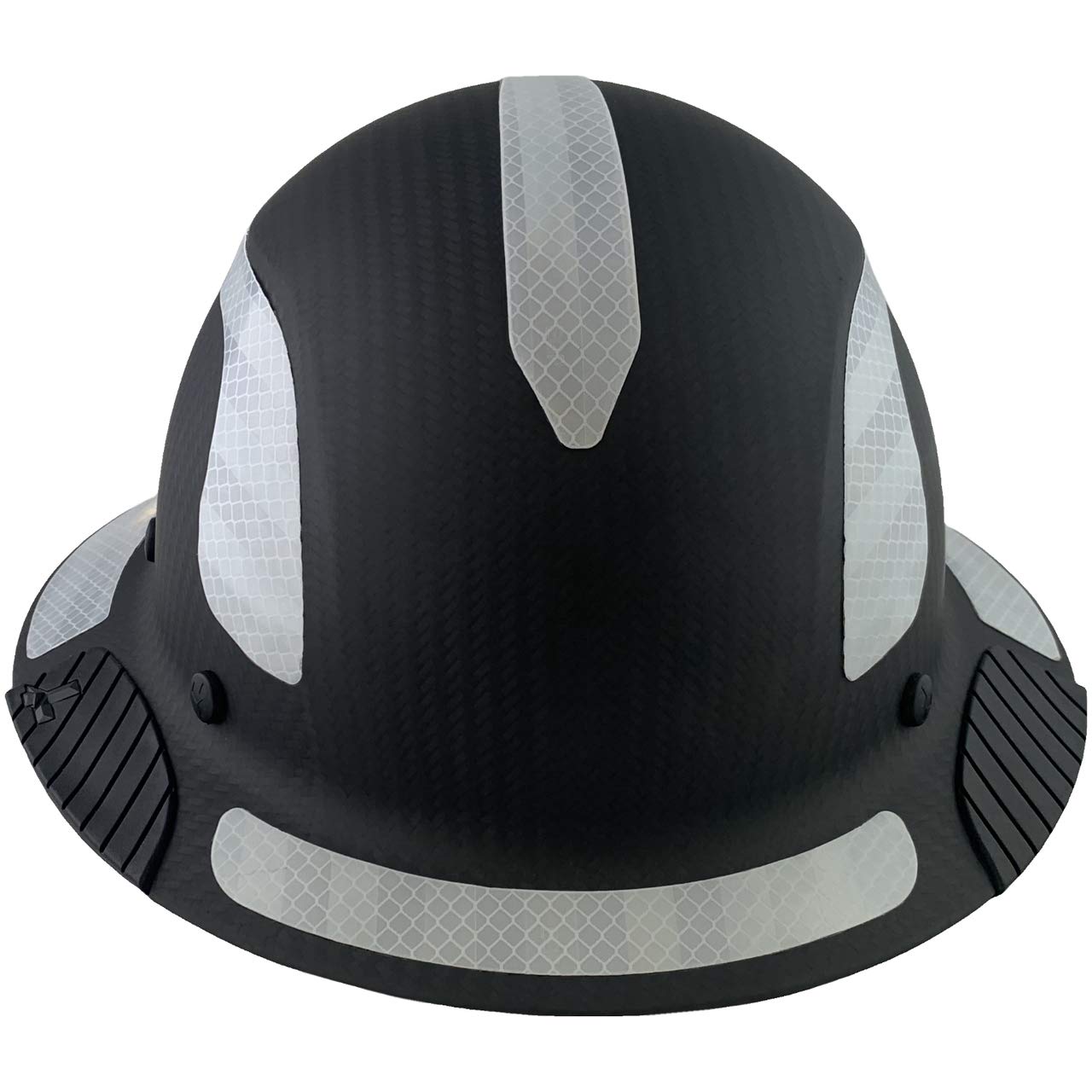 Premium Carbon Fiber Safety Helmet - ANSI Certified Full Brim Hard Hat with Reflective Strips - Matte Black Construction Helmet with Storage Tote Bag - Ideal for Construction, Mining & Industrial Work Safety