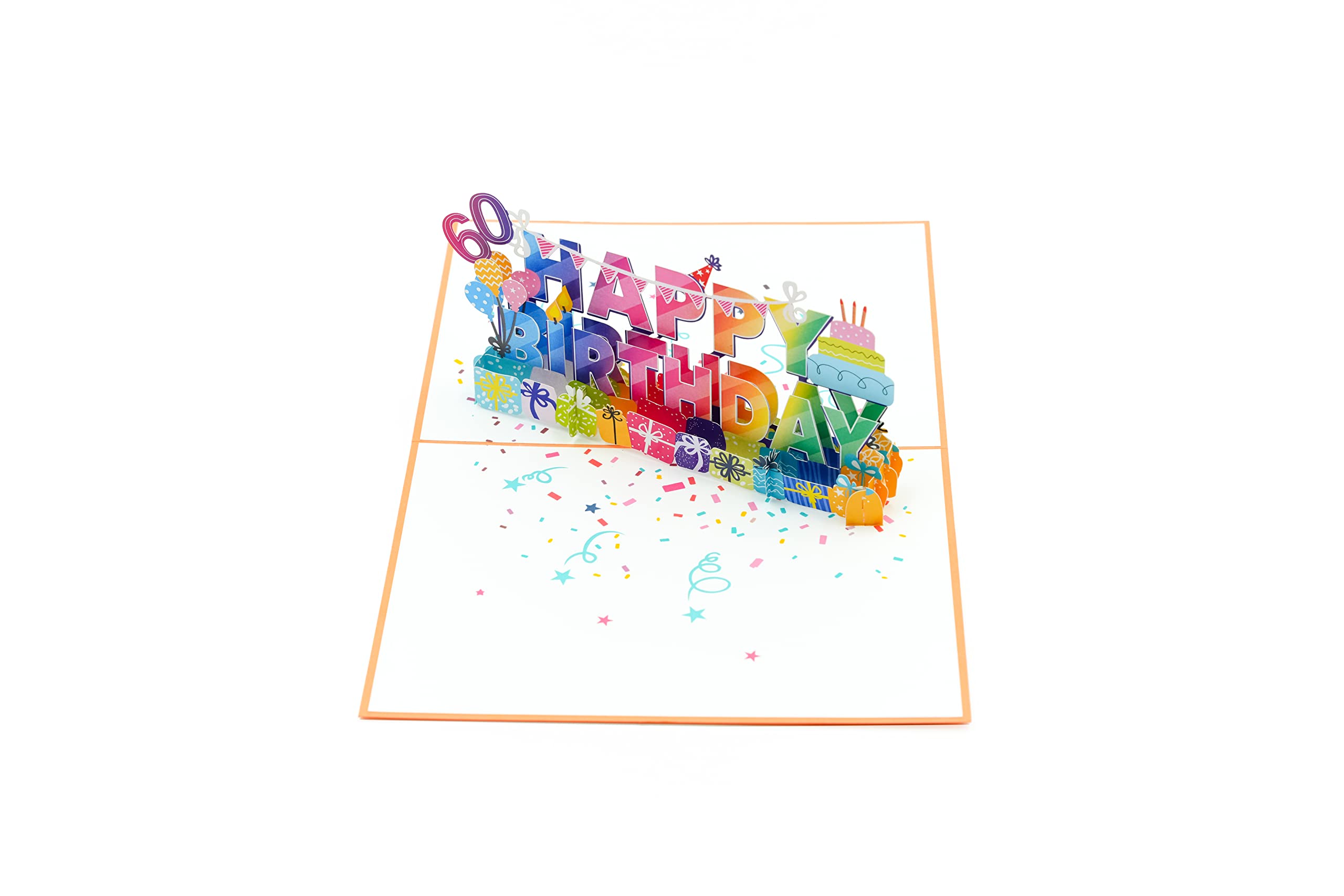 60th Birthday Pop Up Card - Funny & Unique 60th Birthday Gift for Women, Men, Dad, Mom, Sister, Husband, Wife | Deluxe 3D Greeting Card with Blank Note | Perfect for Milestone Celebrations, Retirement Parties & Special Occasions