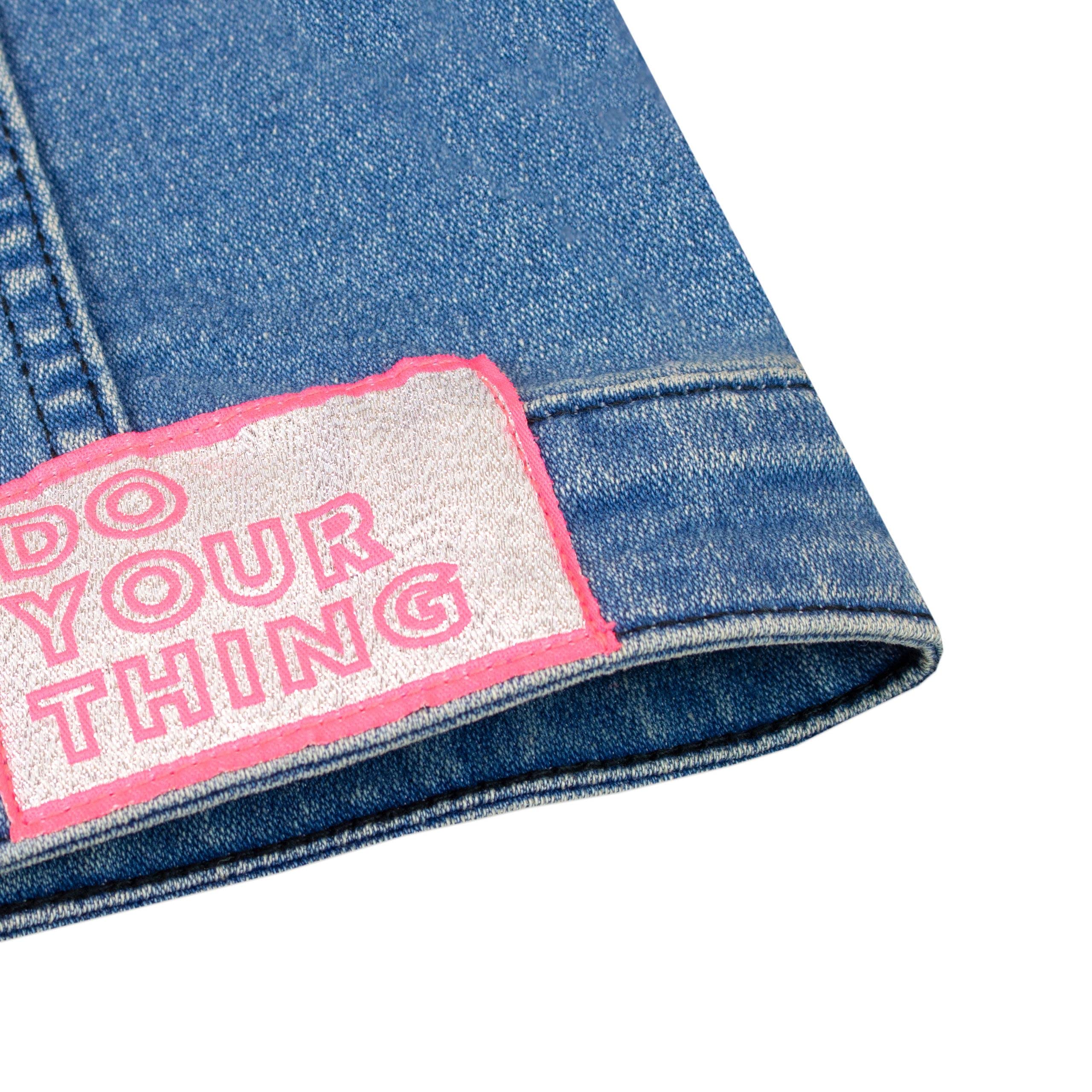 Barbie Girls Embroidered Denim Jacket for Kids - Stylish Outerwear for School, Playdates & Special Occasions