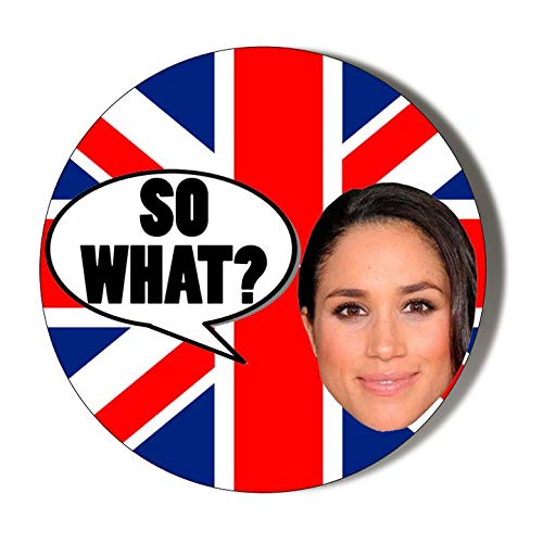 Meghan Markle Union Jack 58mm Handheld Makeup Mirror - Portable Compact Vanity Mirror for Travel, Home & Office