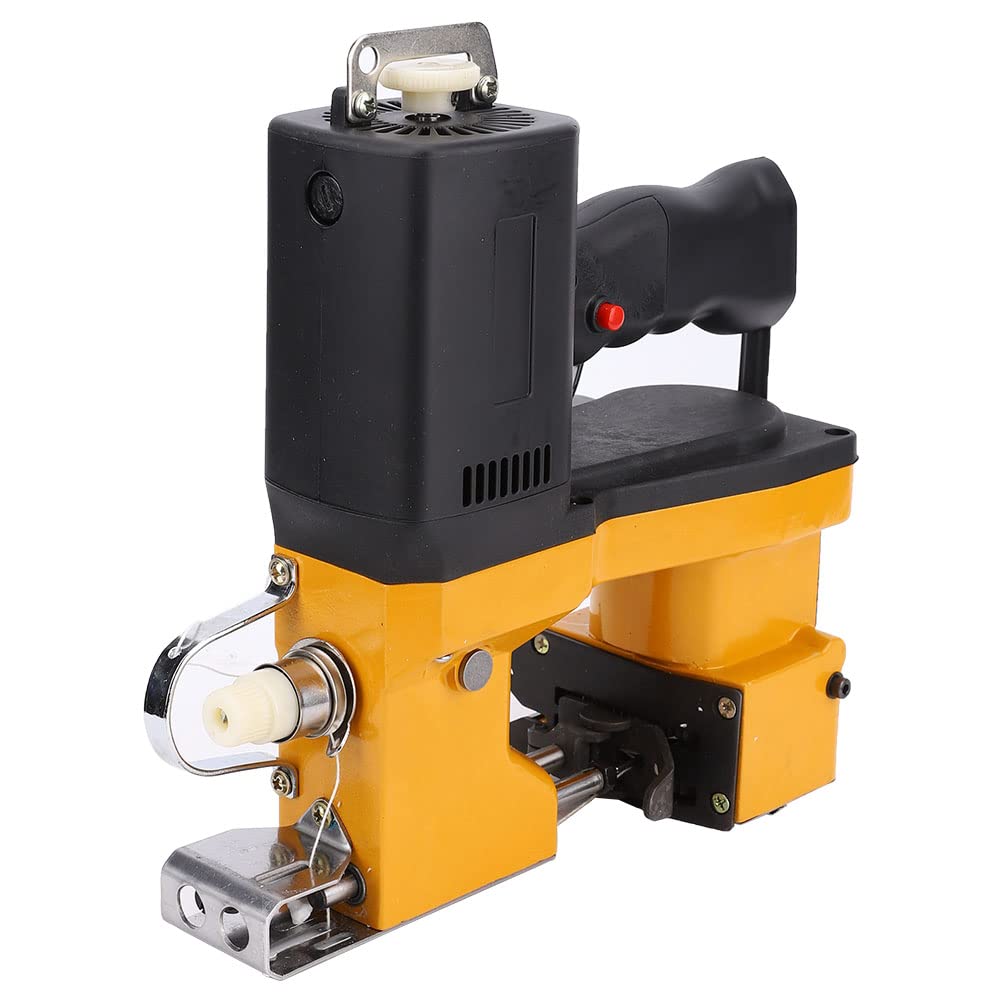 Electric Bag Stitching Machine - 220V Metal Sewing Tool for Snakeskin, Sack & Woven Bags | Professional Packing & Home DIY Projects | Durable US-Compatible Stitcher for Leather, Fabric & Repair Work
